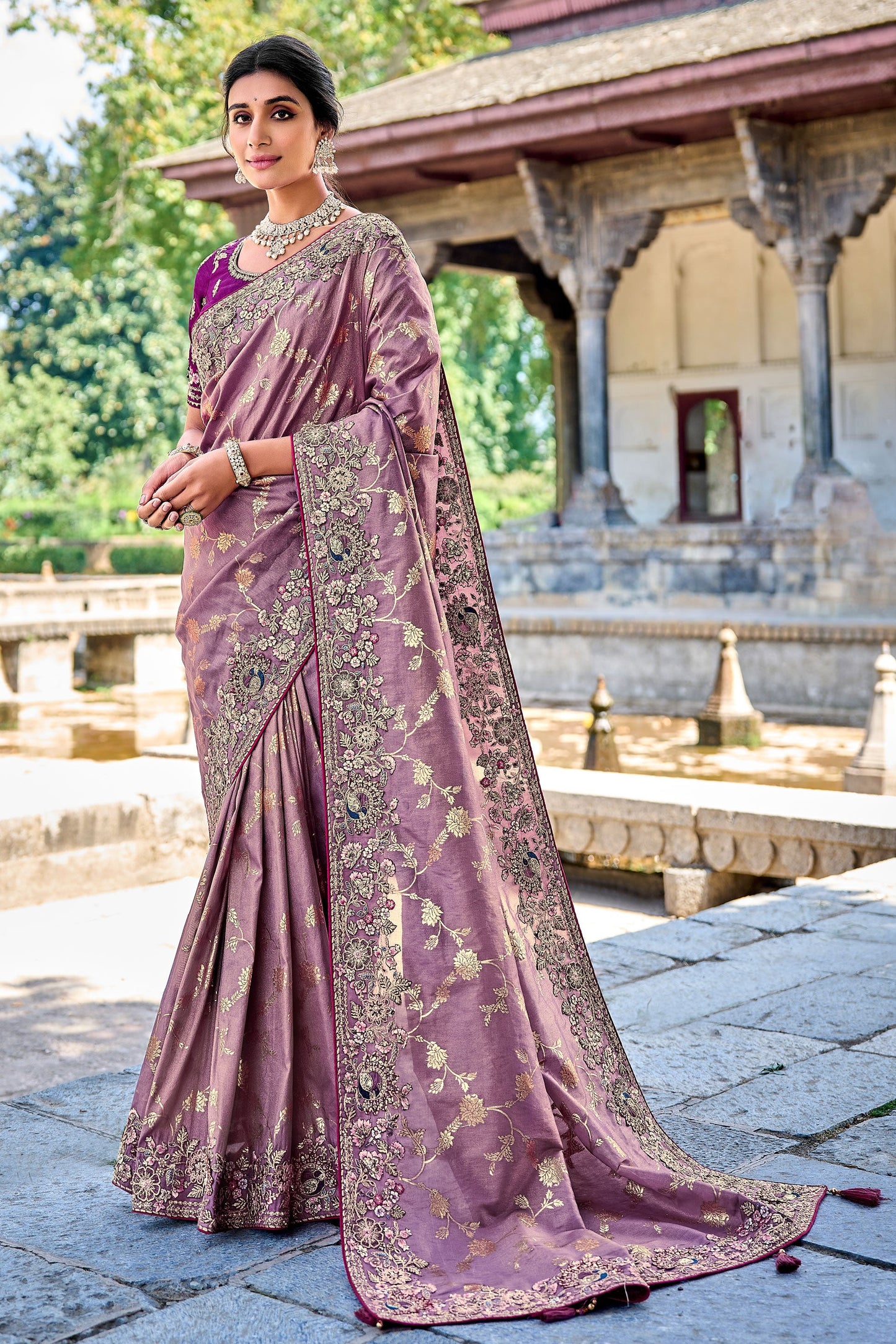 purple-embroidered-banarasi-saree-zb131851_1_SareeButa.com