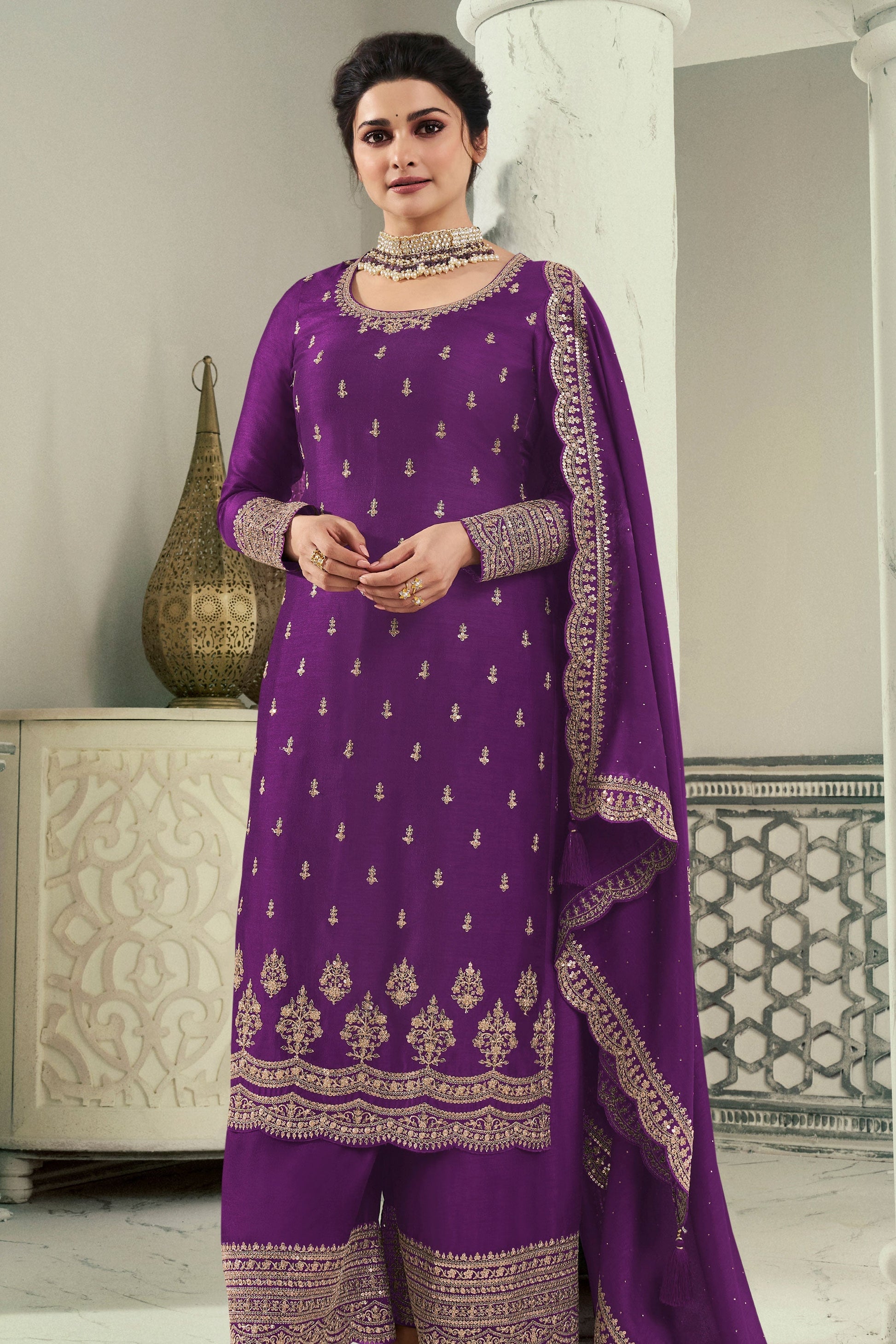 purple-embroidered-georgette-palazzo-suit-zbss100010_2_SareeButa.com