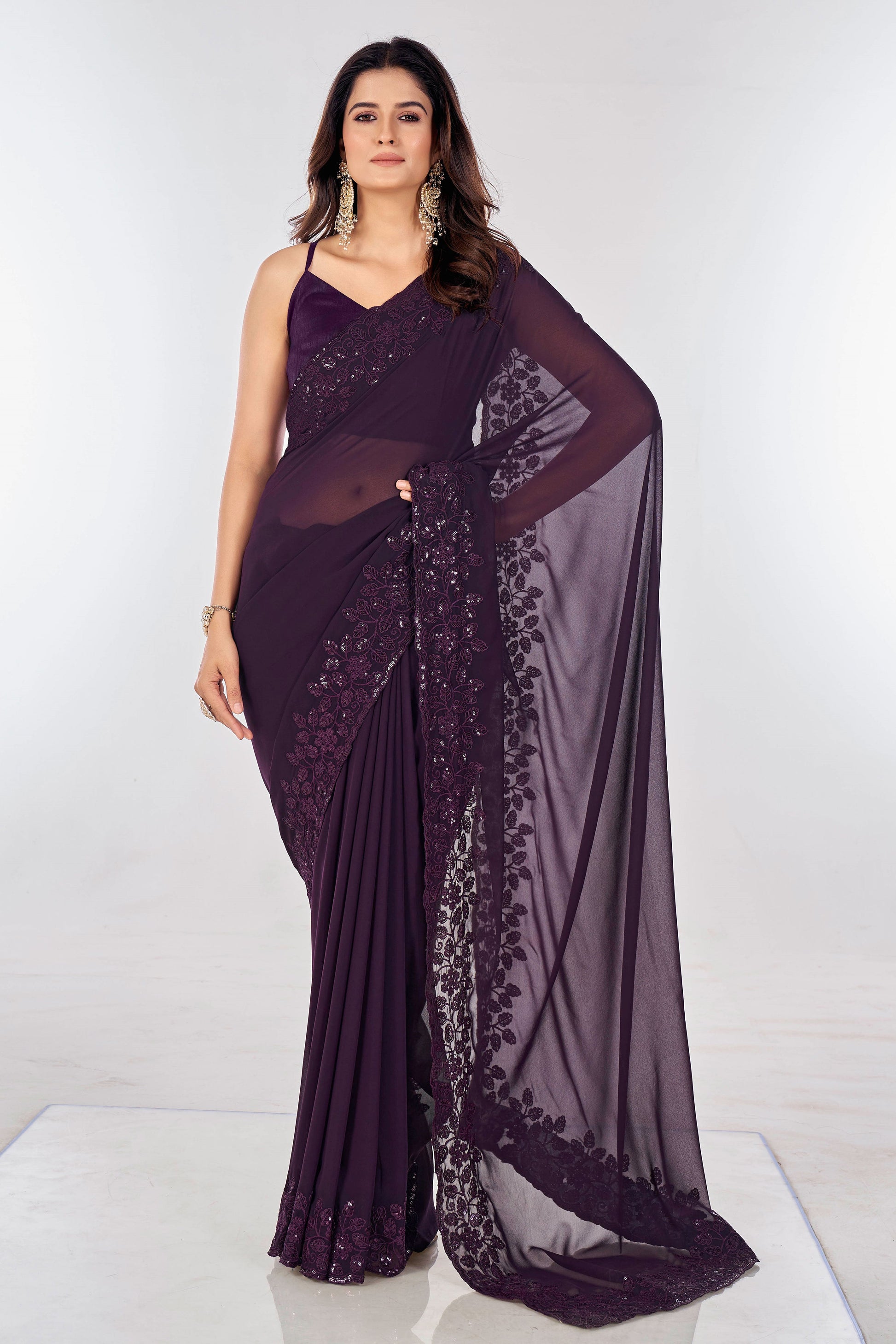 purple-embroidered-georgette-saree-zb132124_1_SareeButa.com