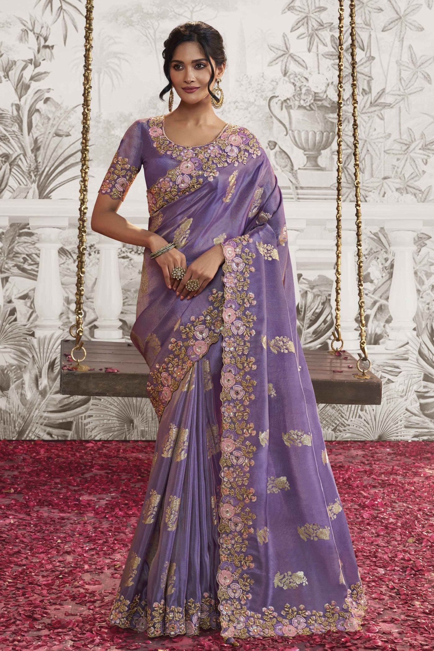 purple-embroidered-viscose-saree-zb131119_1_SareeButa.com