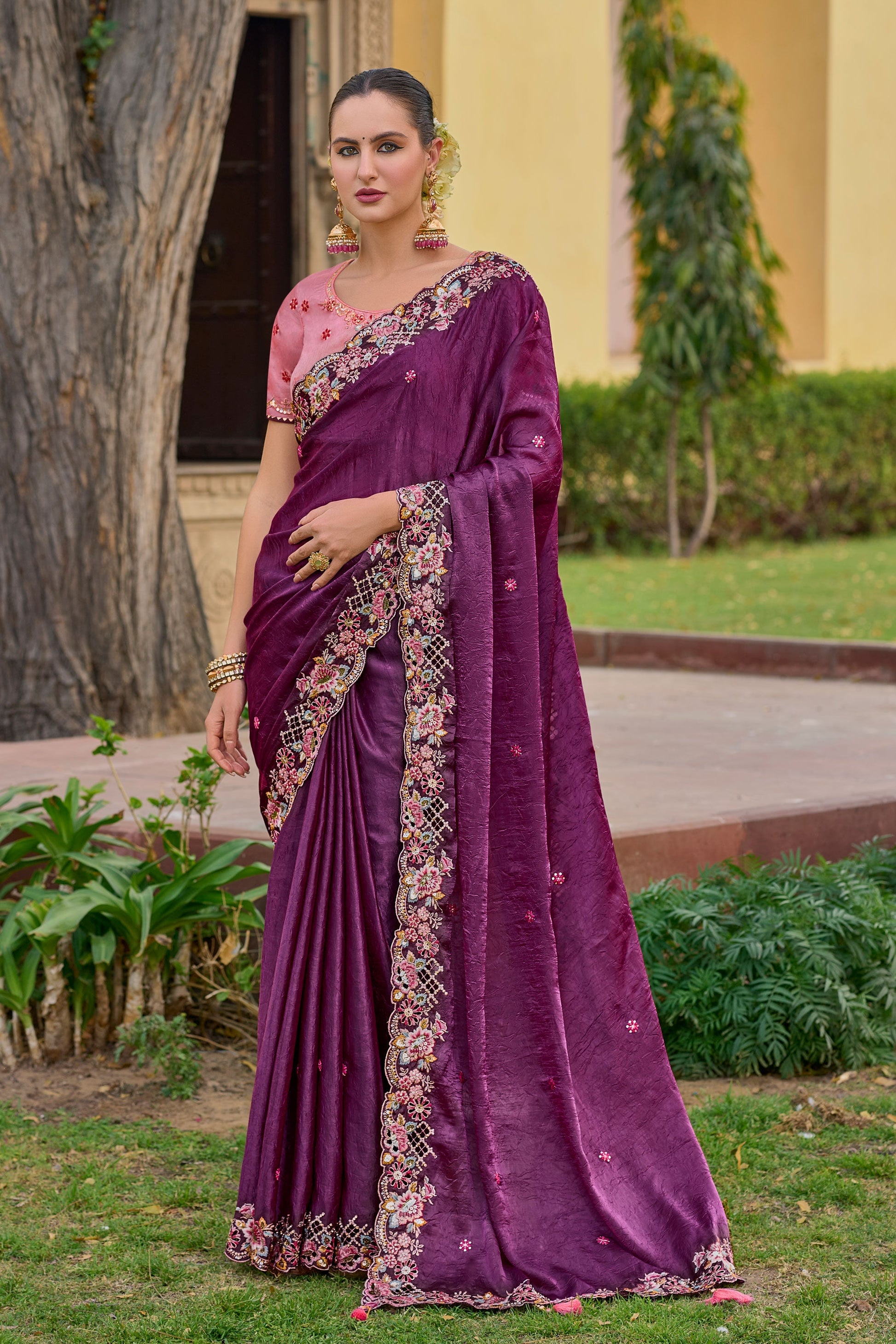 Purple Organza Silk Saree-ZB130787_1