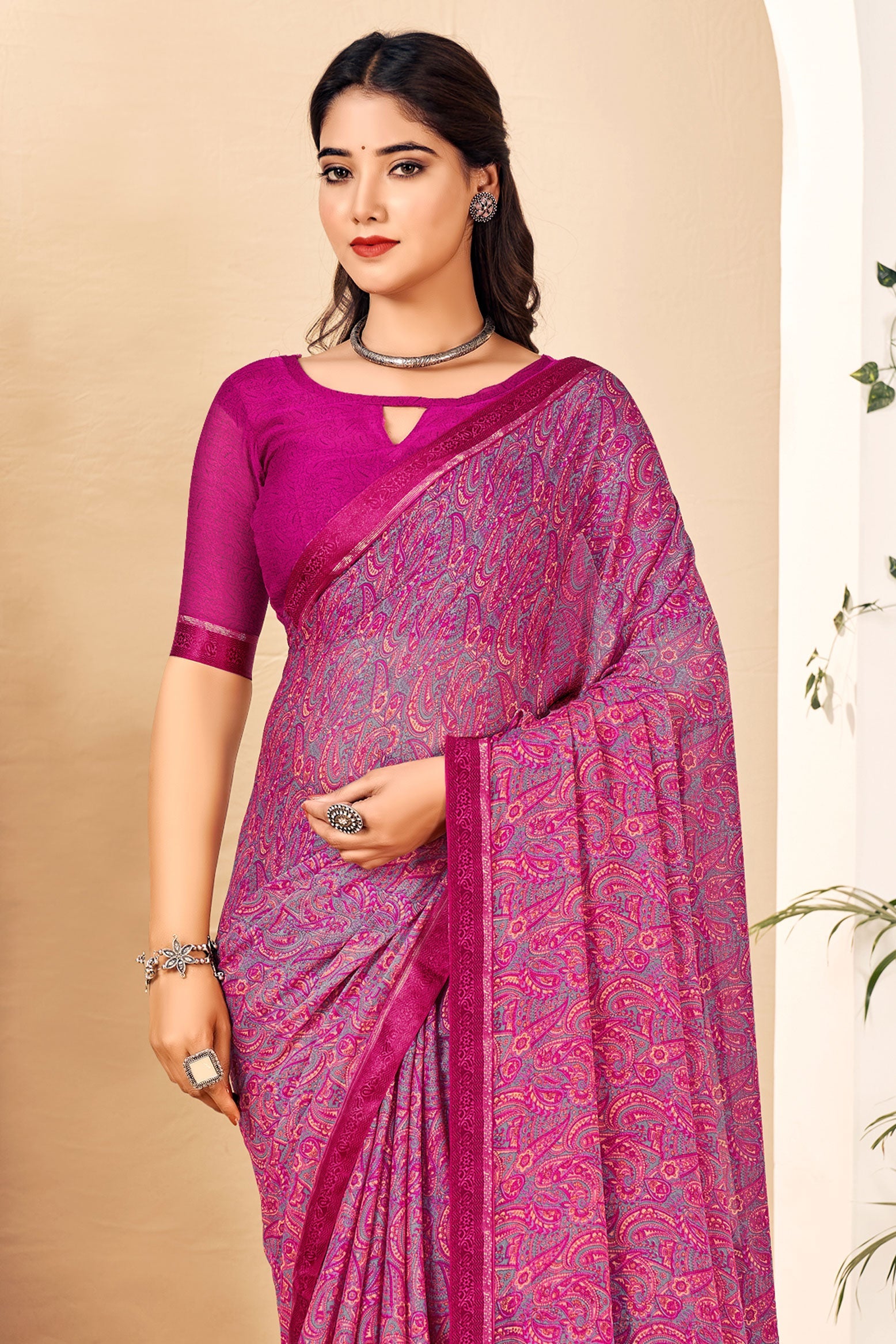 purple-printed-chiffon-saree-zb132692_2_SareeButa.com