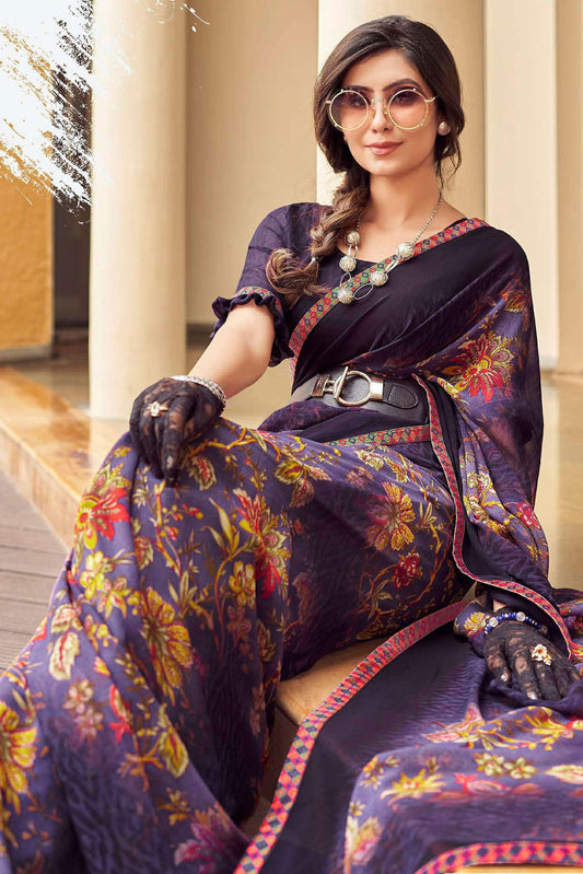 purple-printed-georgette-saree-zb130949_2_SareeButa.com