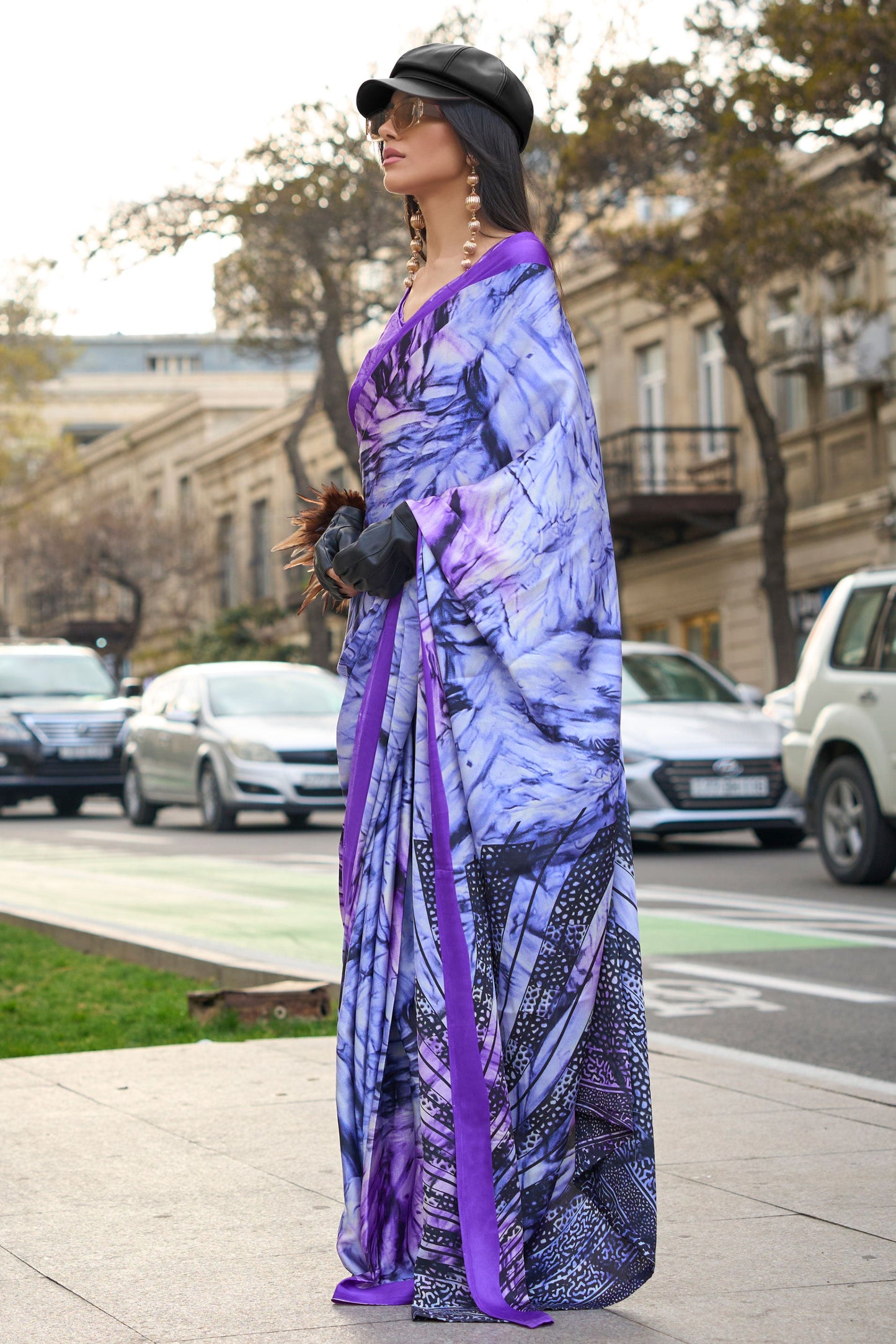 purple-printed-satin-crepe-saree-zb131044_1_SareeButa.com