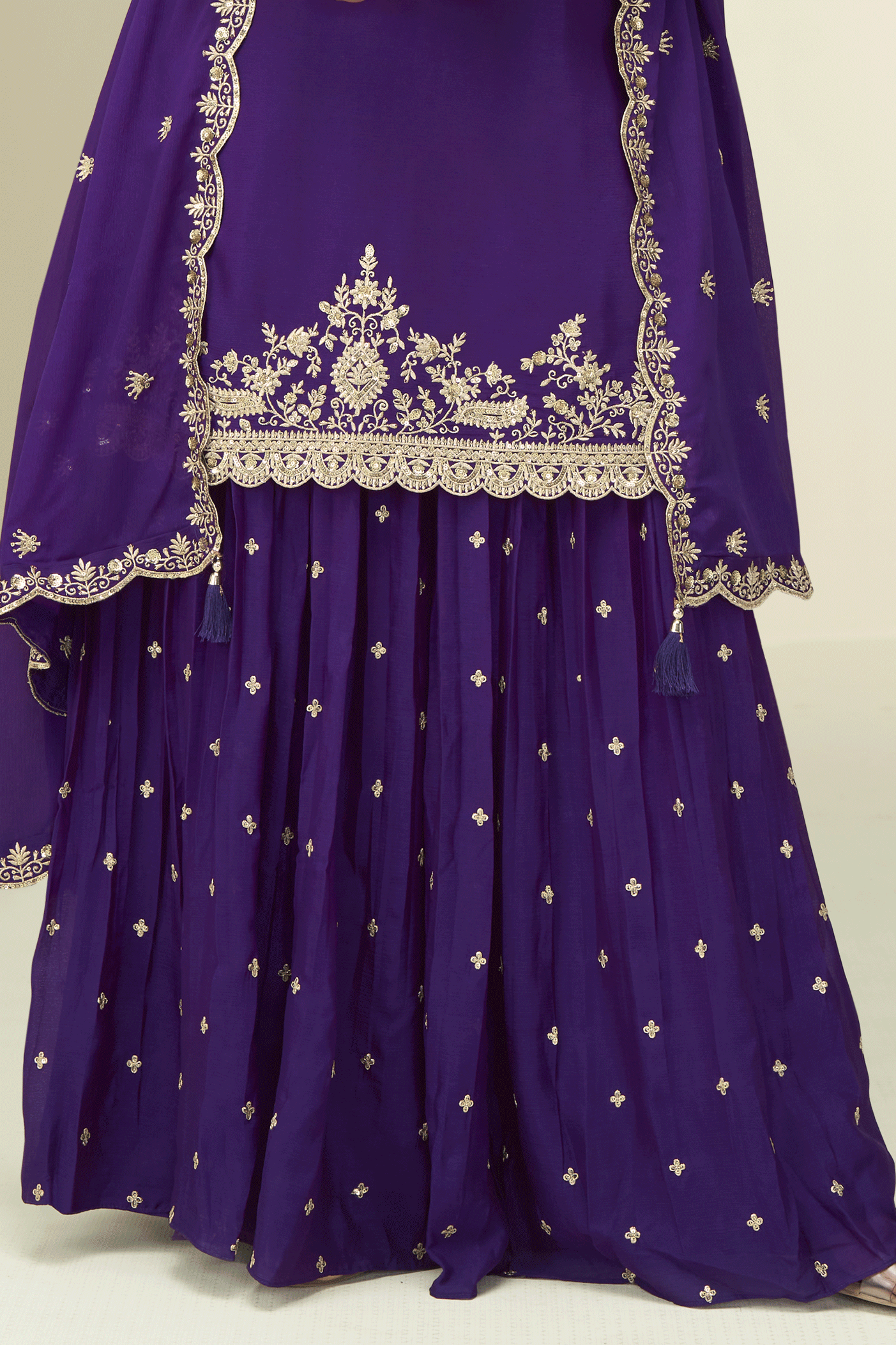 Purple Readymade Embroidered Chinon Silk Suit-SS868_4_SareeButa.com