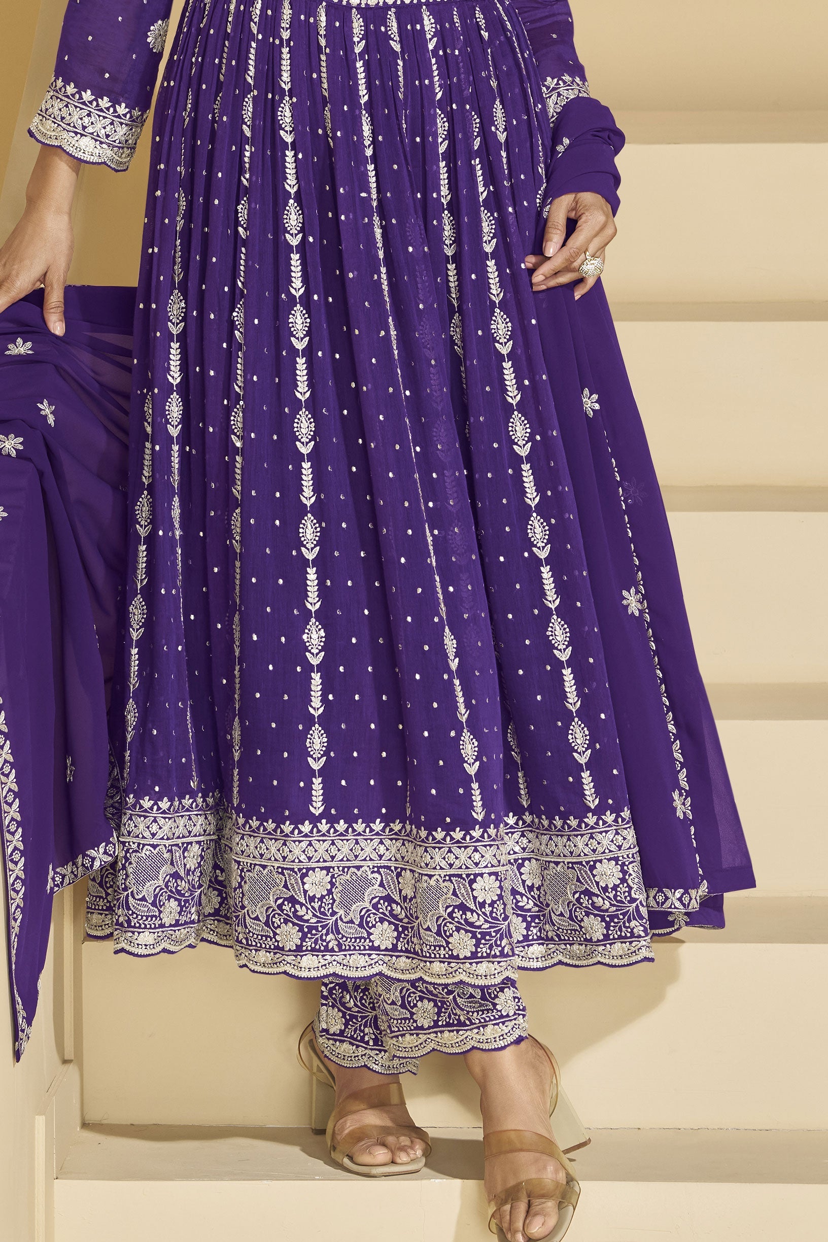 Purple Readymade Heavy Work Georgette Suit-SS930_4_SareeButa.com