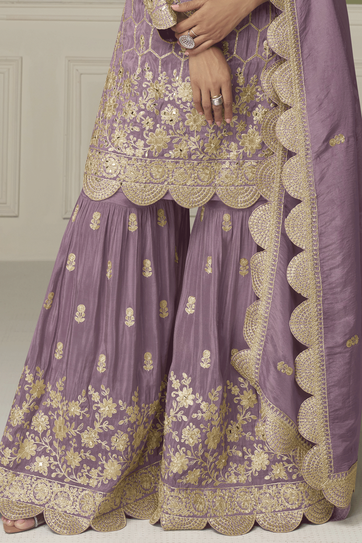 Purple Readymade Heavy Work Simar Silk Sharara Suit-SS881_3_SareeButa.com