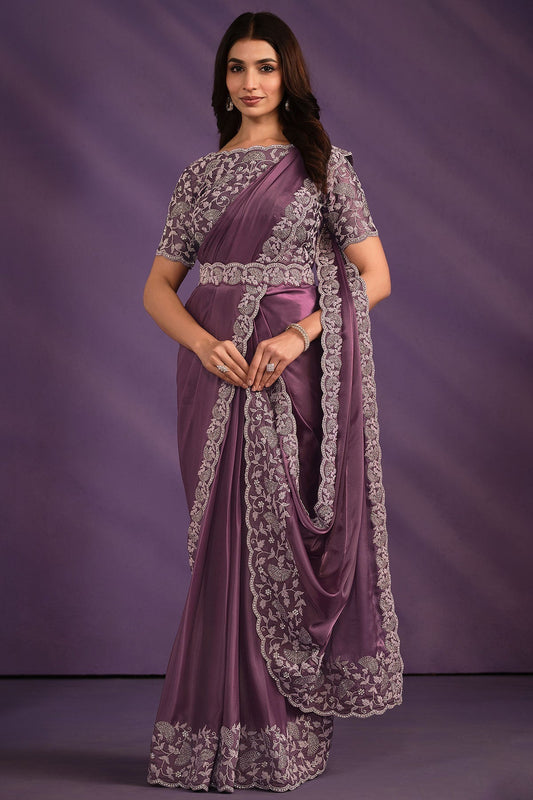 purple-satin-crepe-silk-readymade-saree-zb130238_1_SareeButa.com