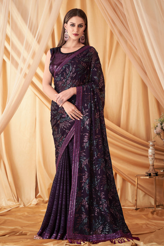 purple-sequined-georgette-silk-saree-zb131068_1_SareeButa.com