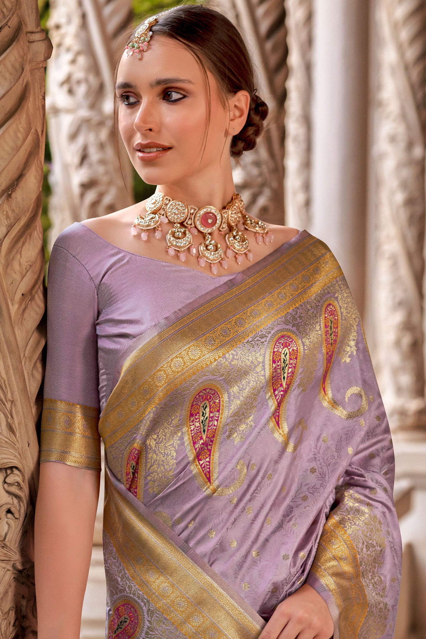 Purple Silk Saree-ZB133130_3_SareeButa.Com