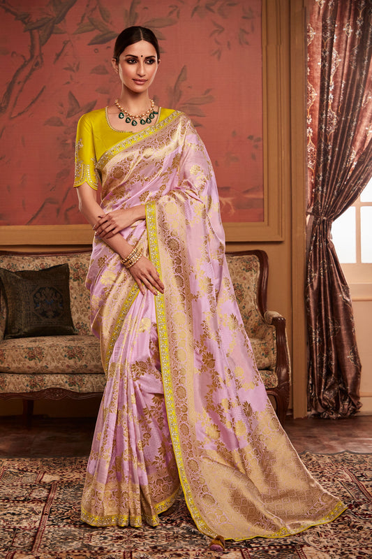 Purple Woven Dola Silk Saree-ZB131427_1