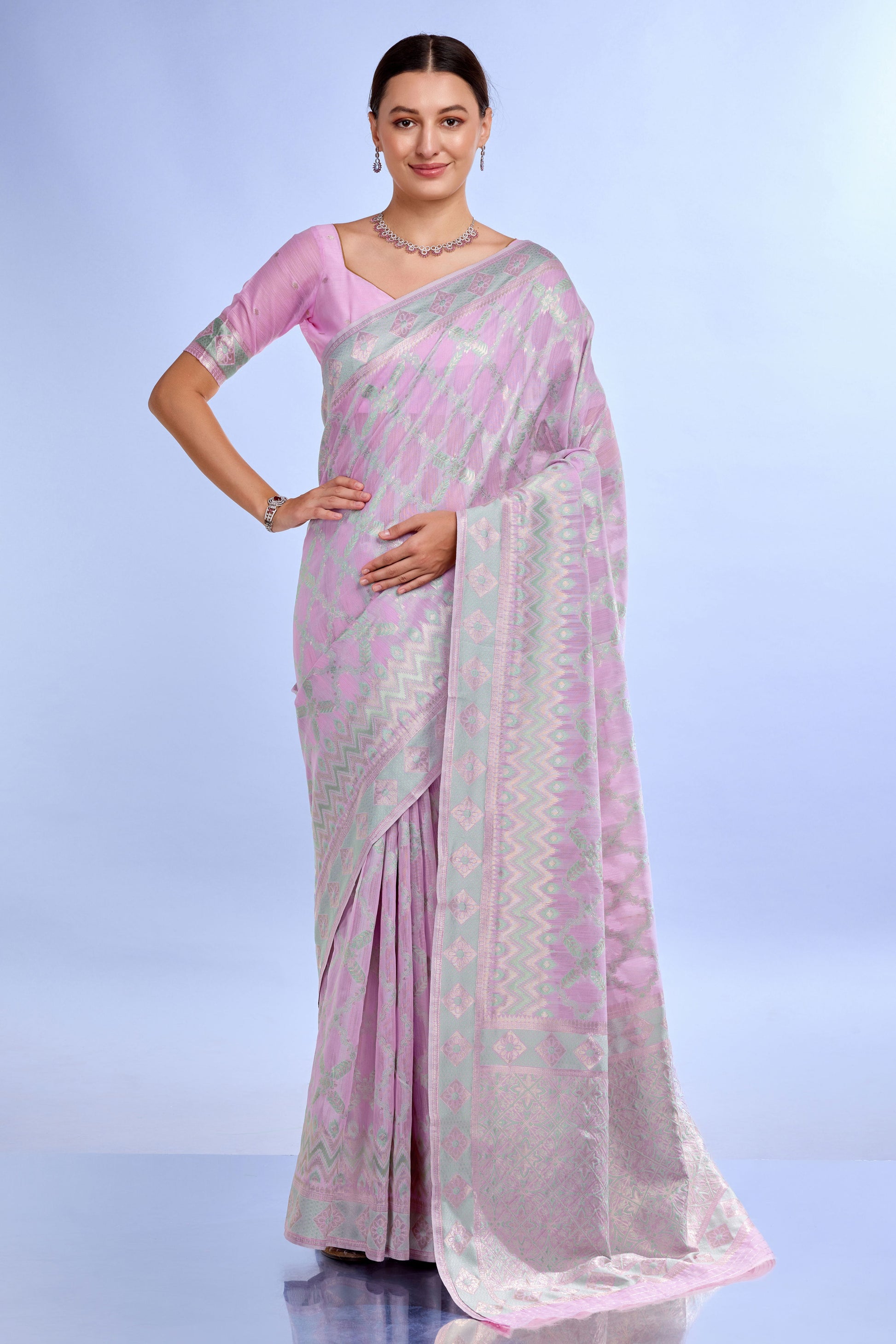 purple-woven-linen-saree-zb132199_1_SareeButa.com