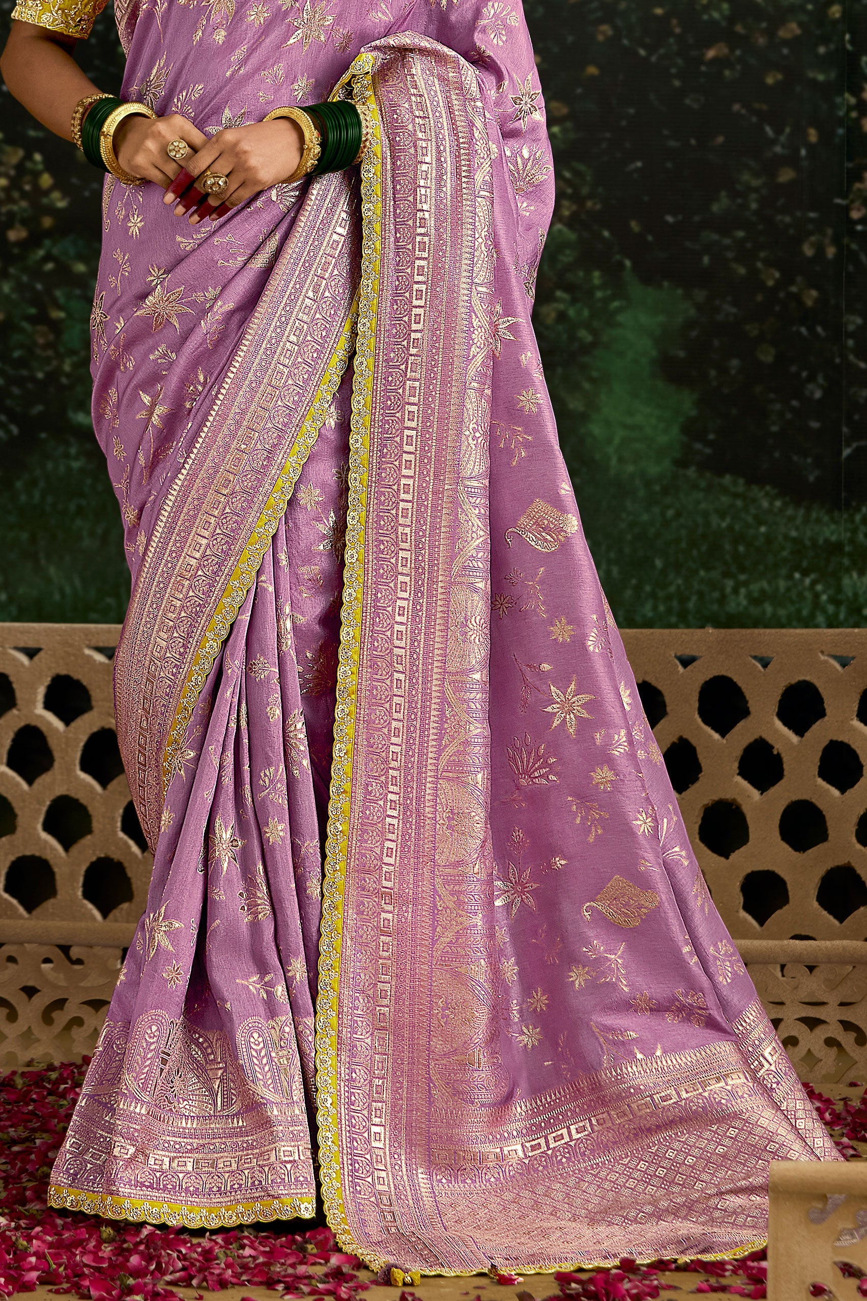 Purple Woven Organza Silk Saree-ZB133220_3_SareeButa.com