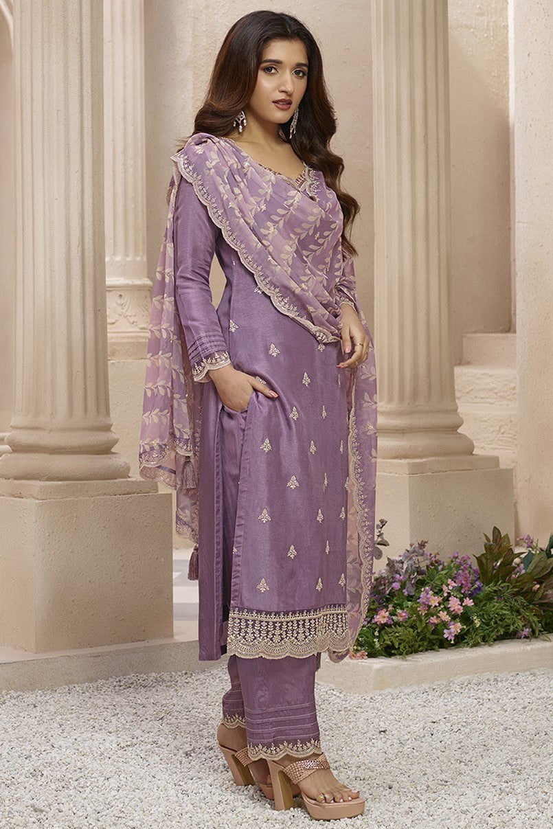 Purple Dola Silk Readymade Salwar Suit-SS152_5_SareeButa.com