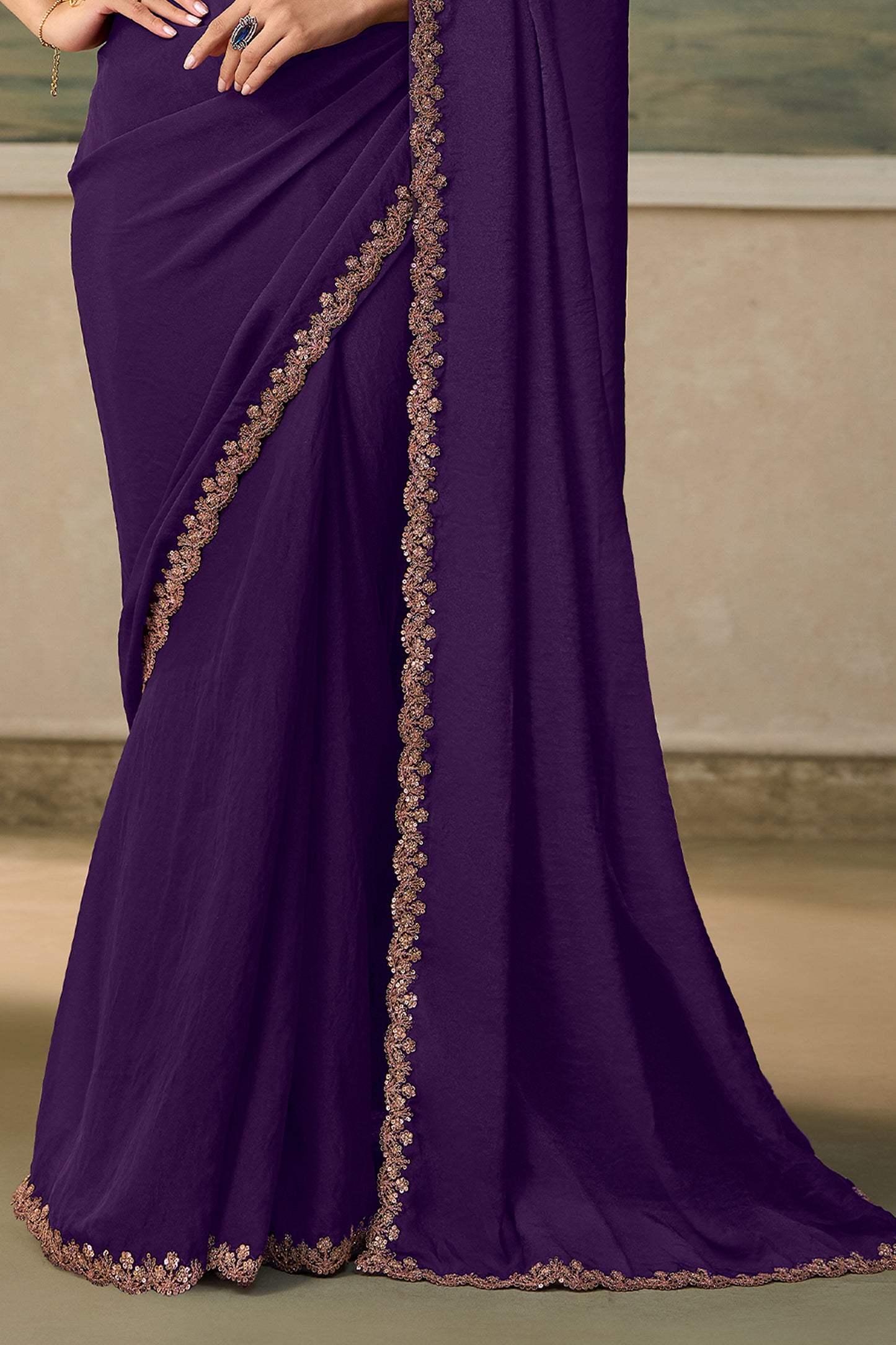 Purple Embroidered Georgette Saree-SAR13182_6_SareeButa.com