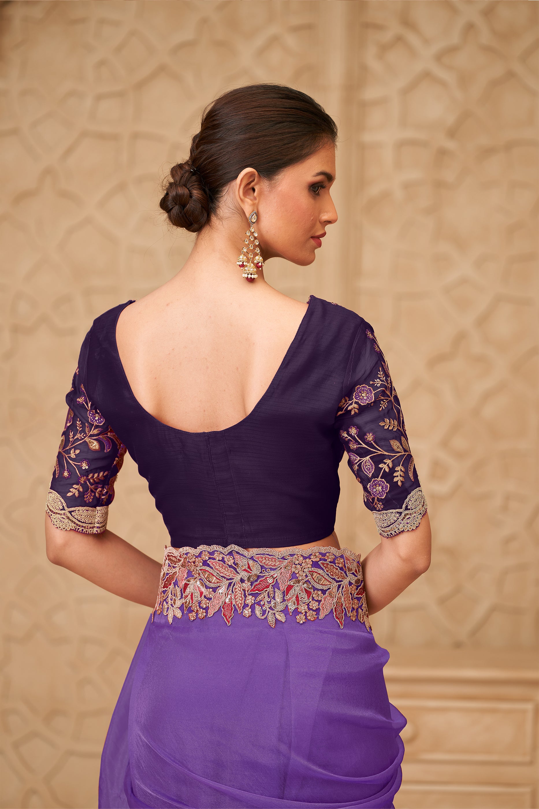 Purple Embroidered Georgette Silk Saree-SAR12480_4_SareeButa.com