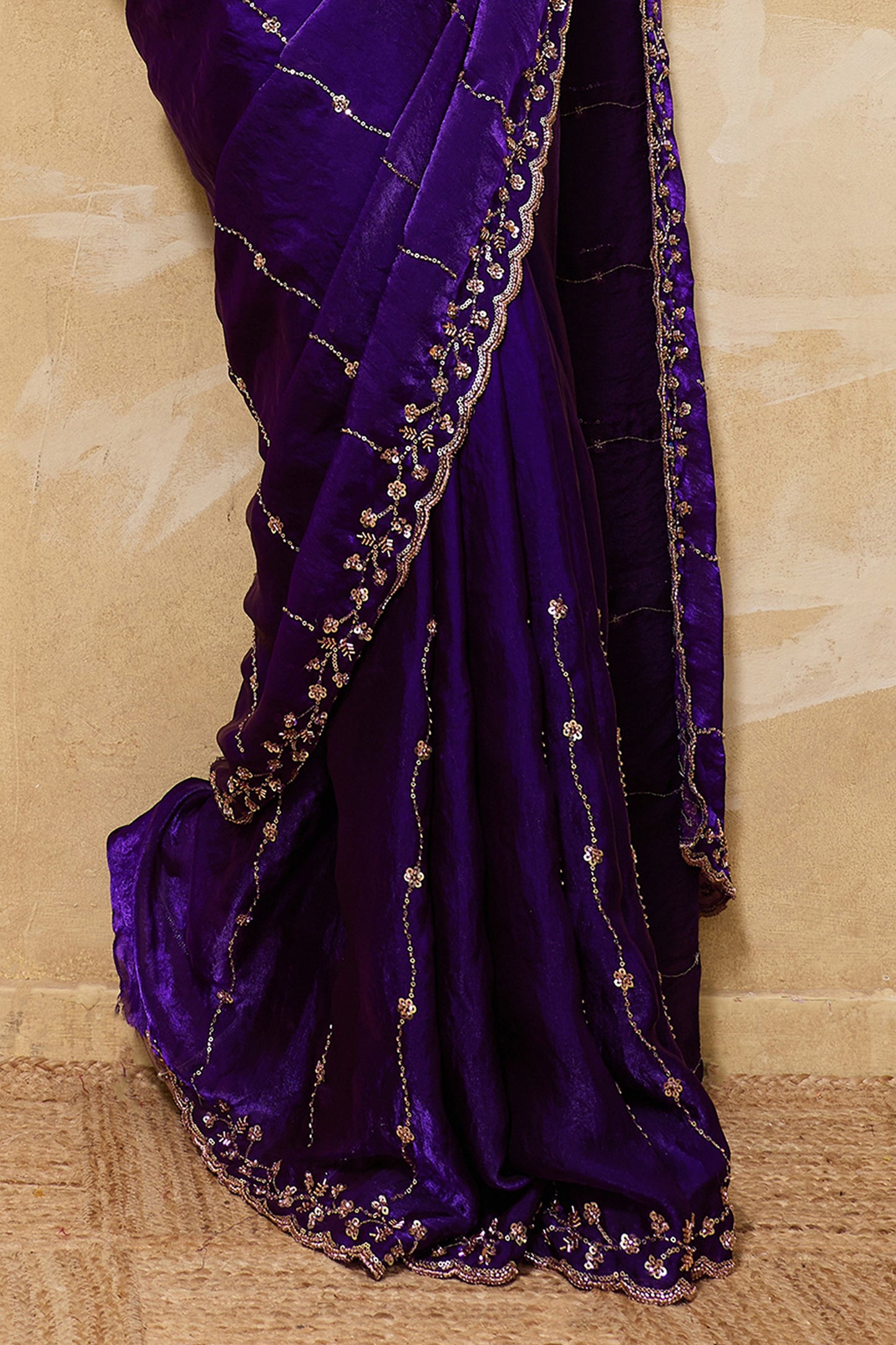 Purple Embroidered Metallic Satin Saree-SAR12533_5_SareeButa.com