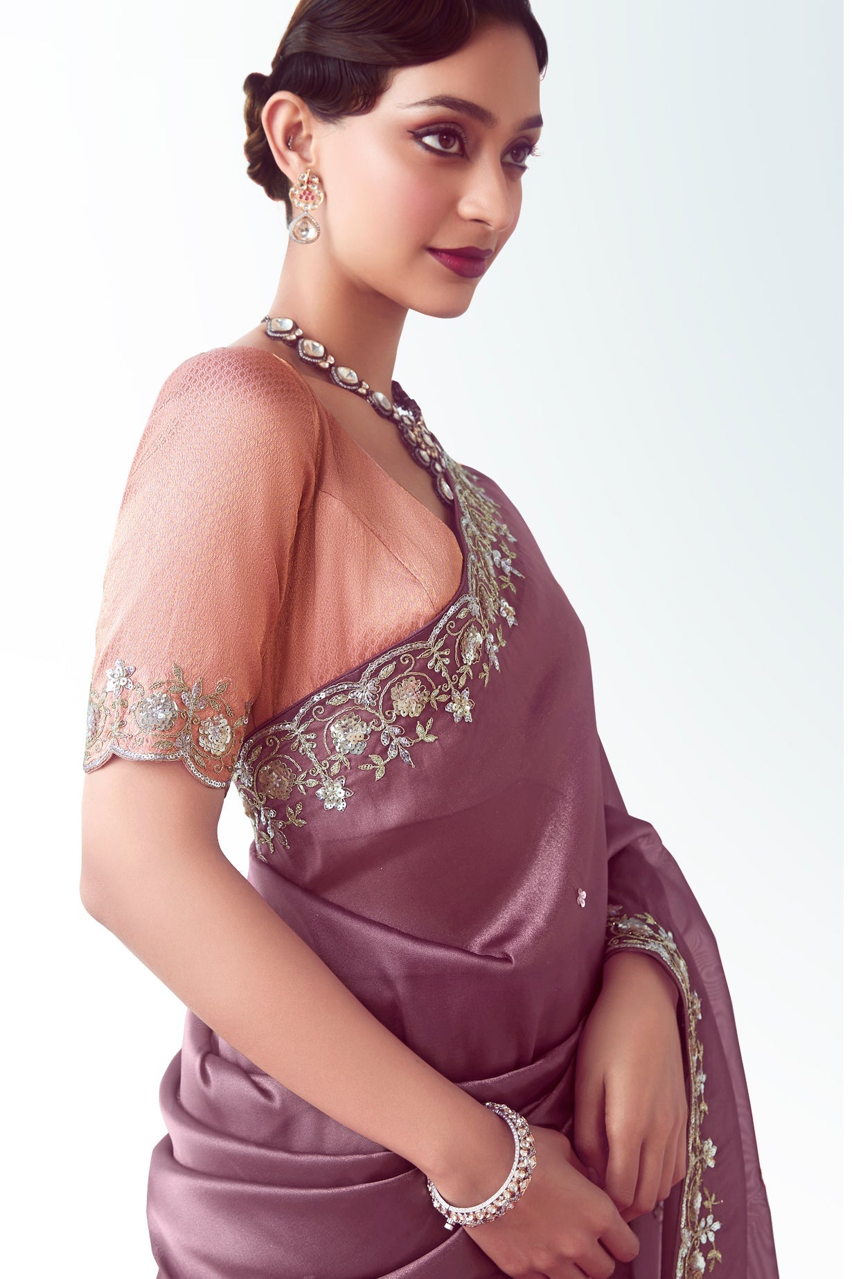 Purple Embroidered Organza Saree-ZB134782_3_SareeButa.com