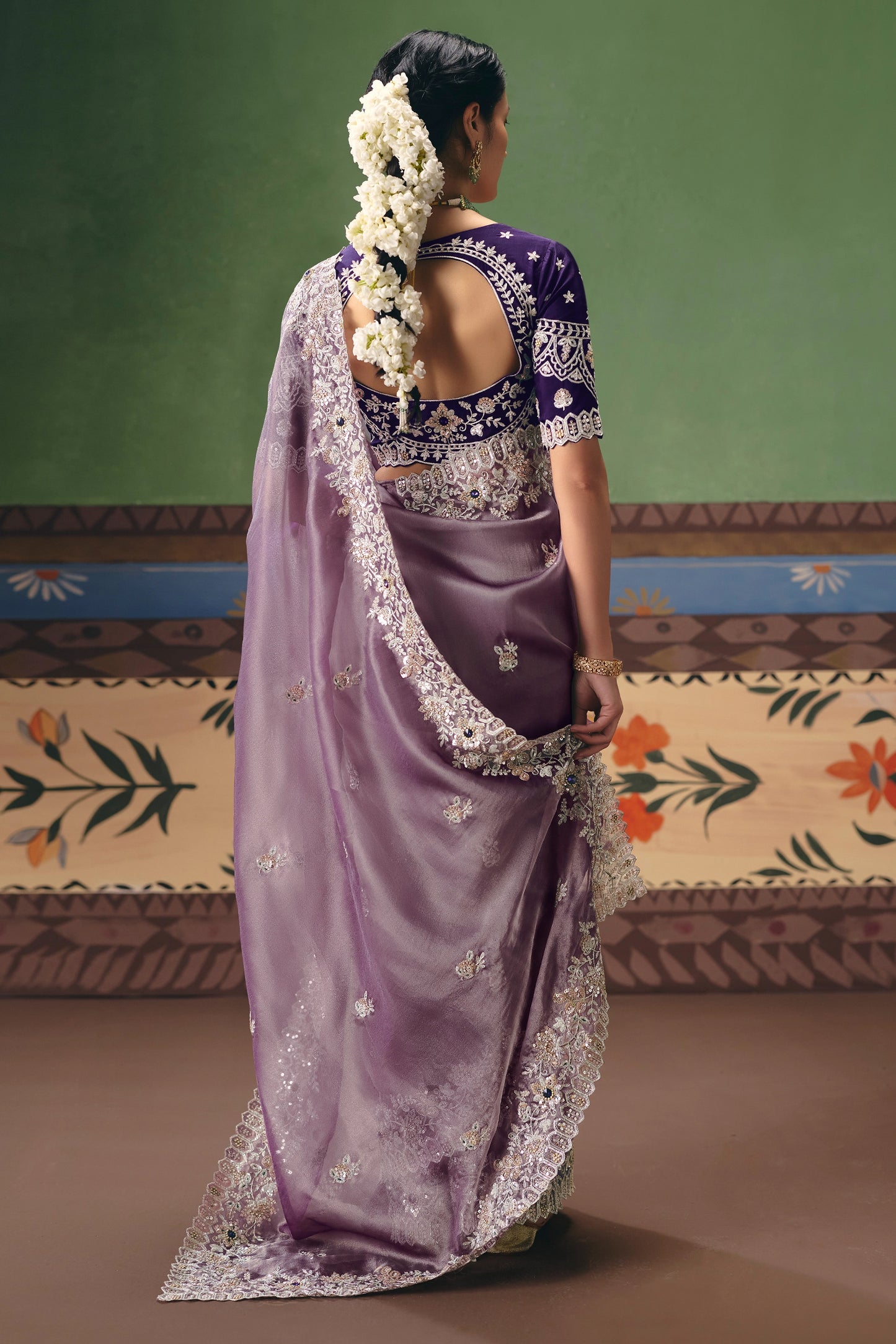 Purple Embroidered Organza Silk Saree-SAR12253_4_SareeButa.com
