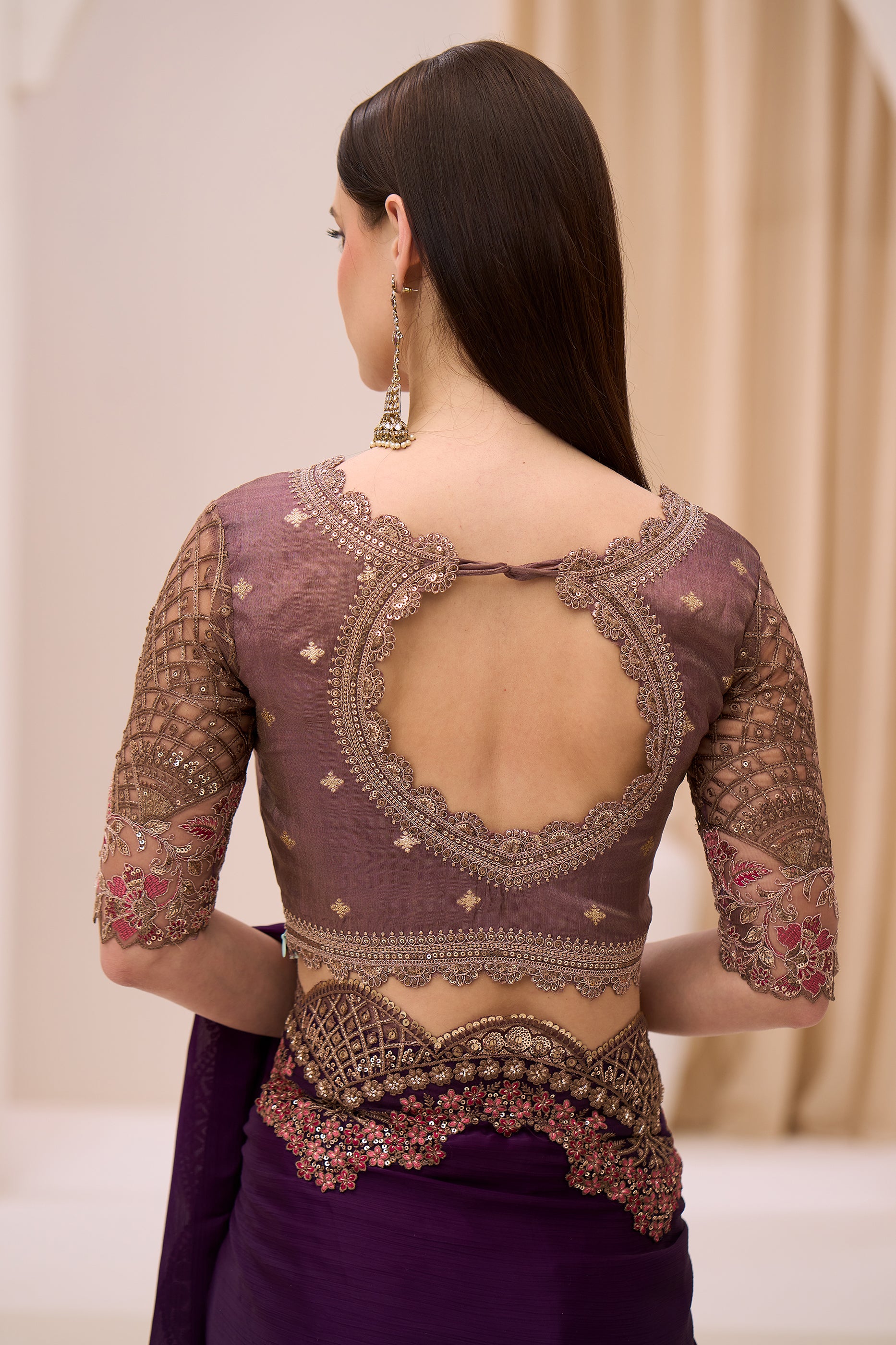 Purple Embroidered Satin Chiffon Saree-SAR12448_4_SareeButa.com