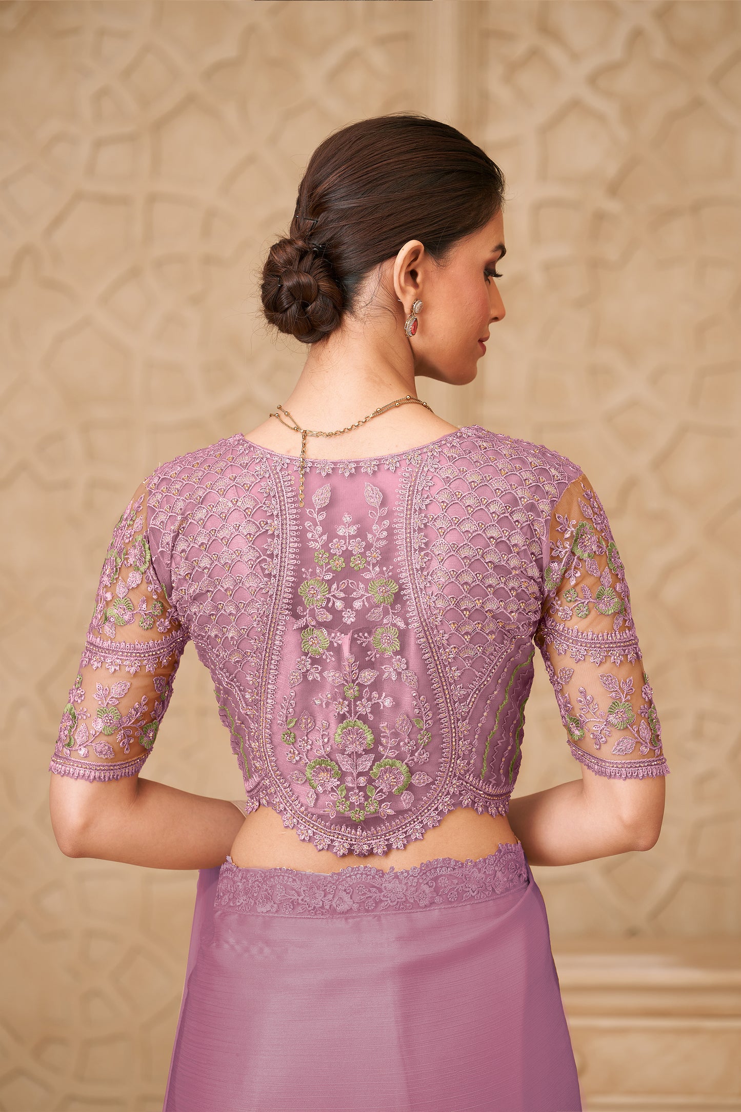 Purple Embroidered Satin Georgette Saree-SAR12465_5_SareeButa.com