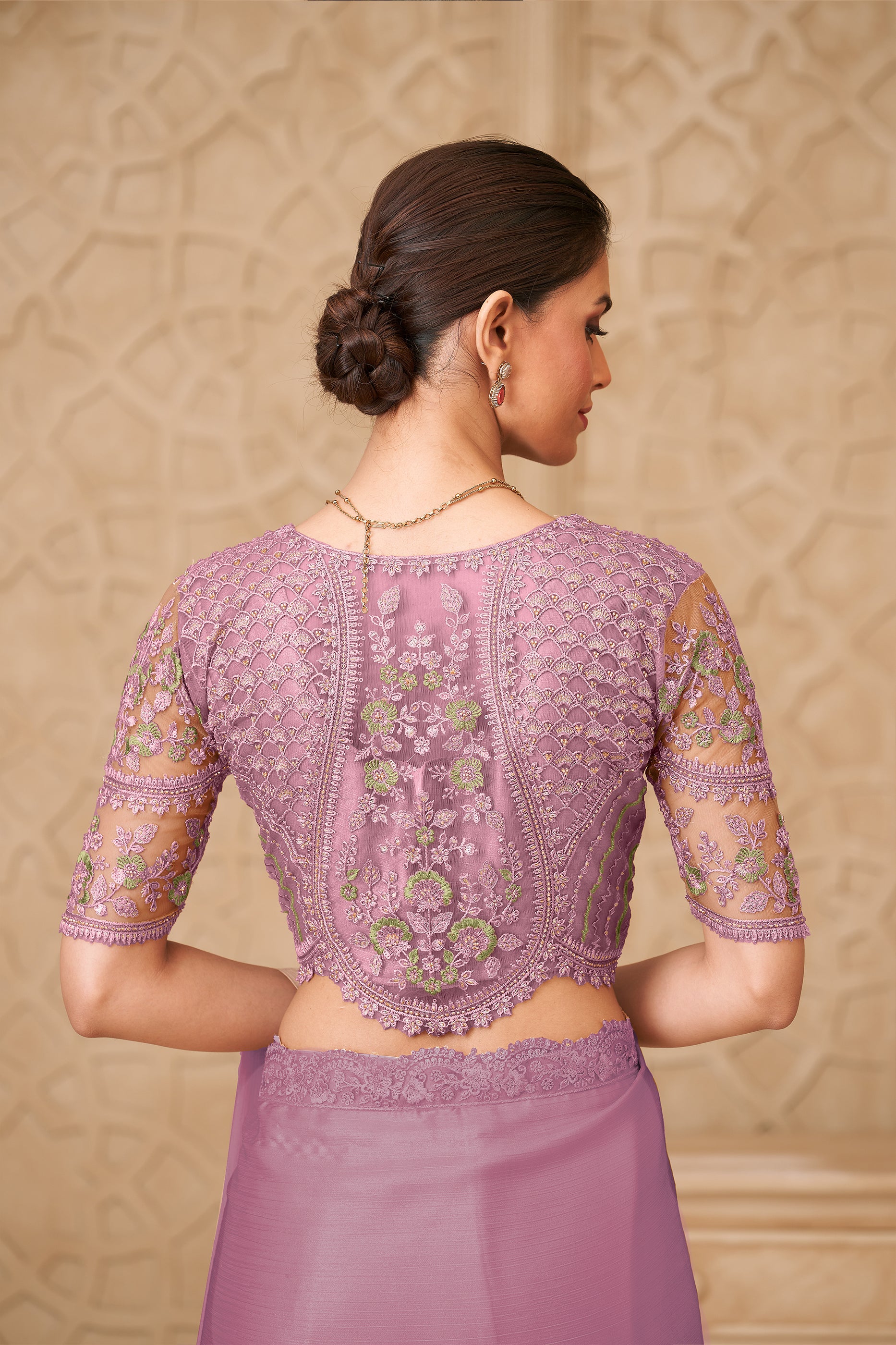 Purple Embroidered Satin Georgette Saree-SAR12465_5_SareeButa.com
