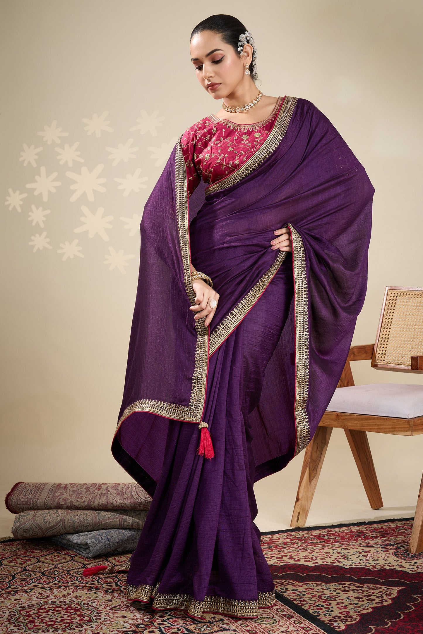 Purple Embroidered Silk Saree-SAR10636_3_SareeButa.com