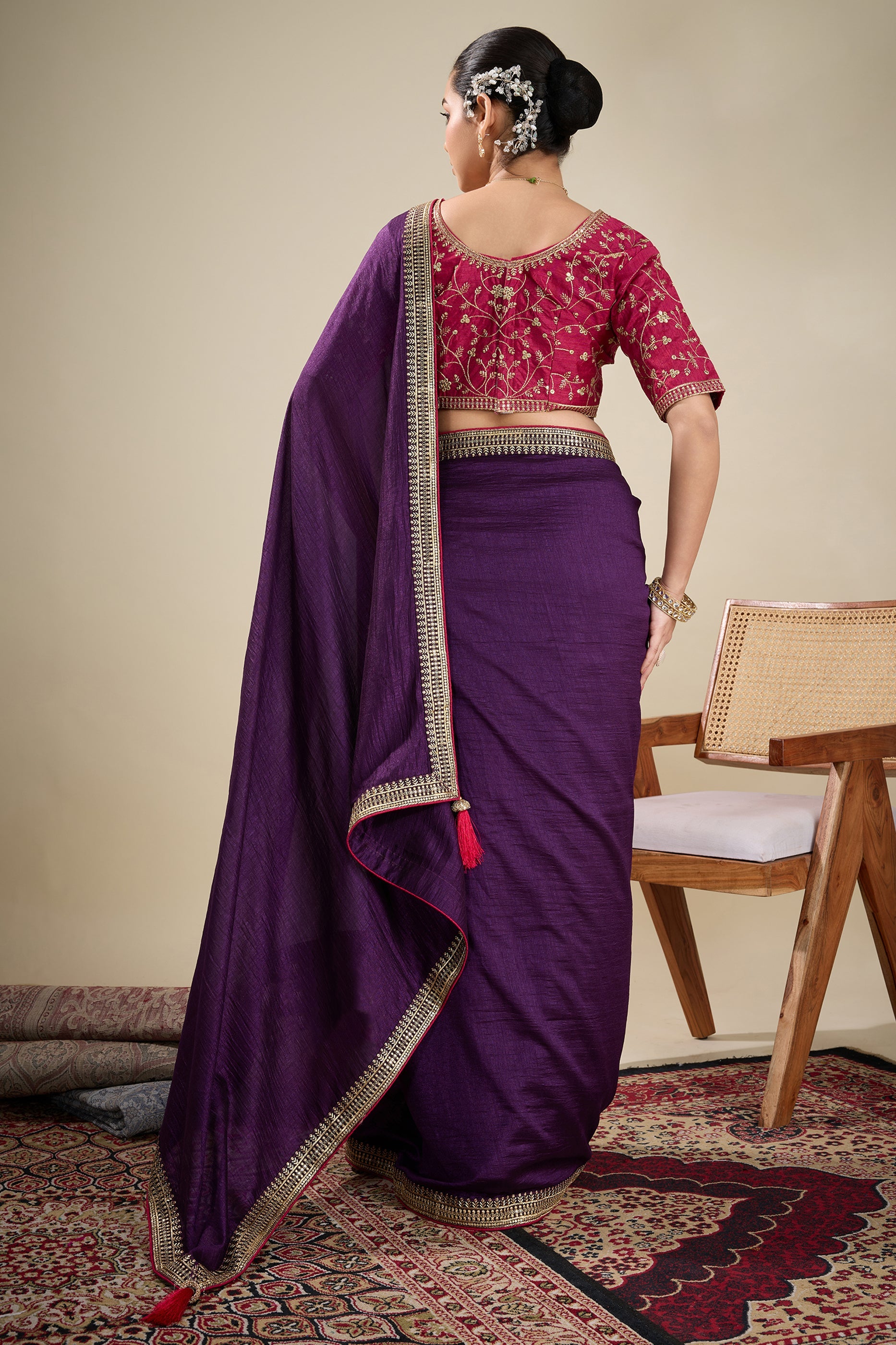 Purple Embroidered Silk Saree-SAR10636_5_SareeButa.com