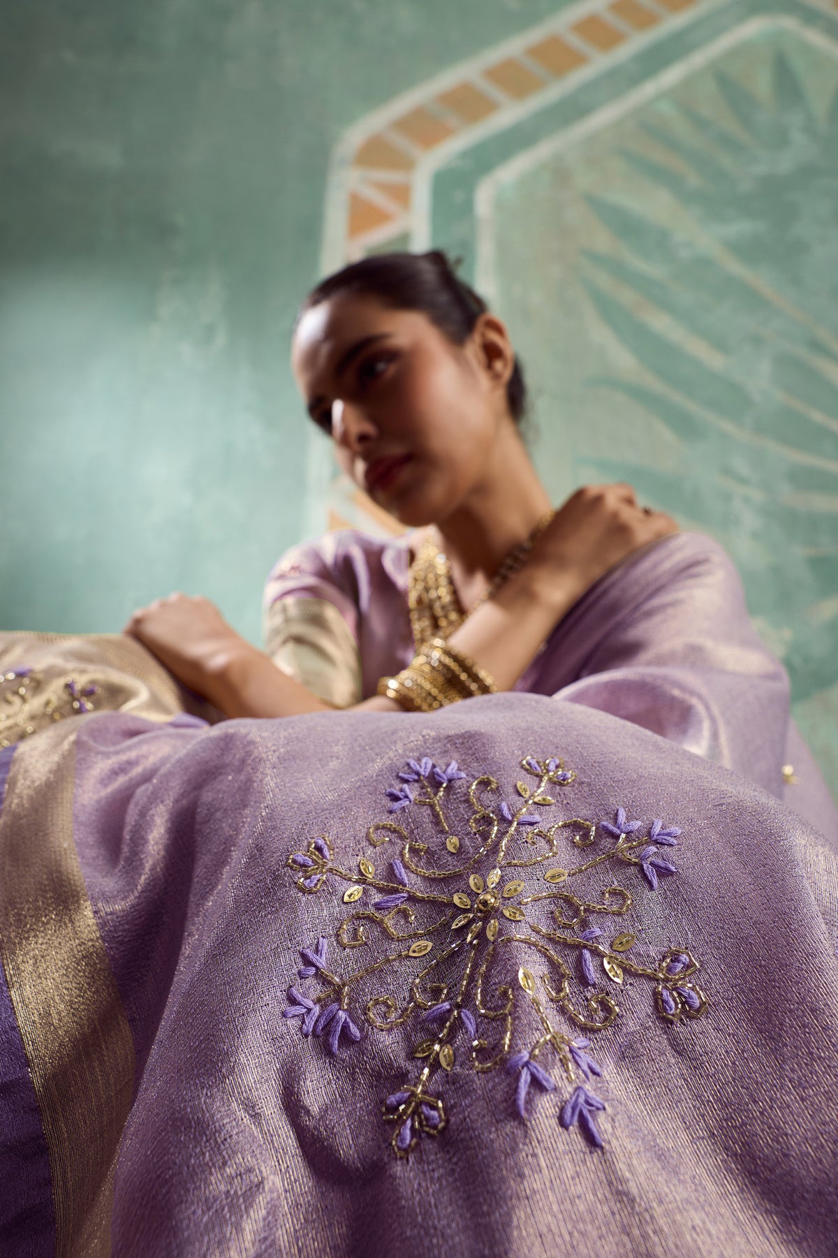Purple Embroidered Tissue Cotton Saree-SAR12942_3_SareeButa.com
