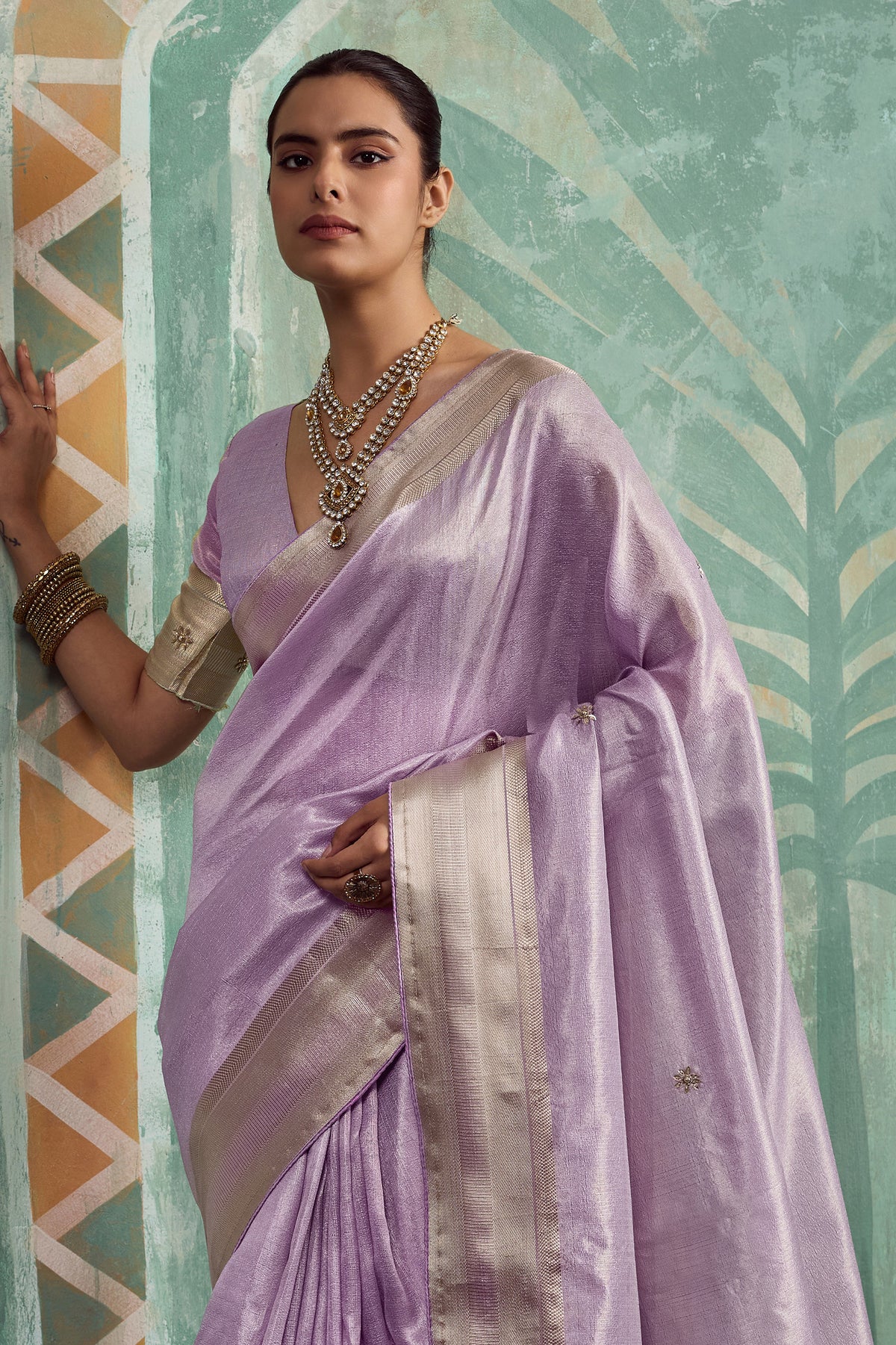 Purple Embroidered Tissue Cotton Saree-SAR12942_4_SareeButa.com