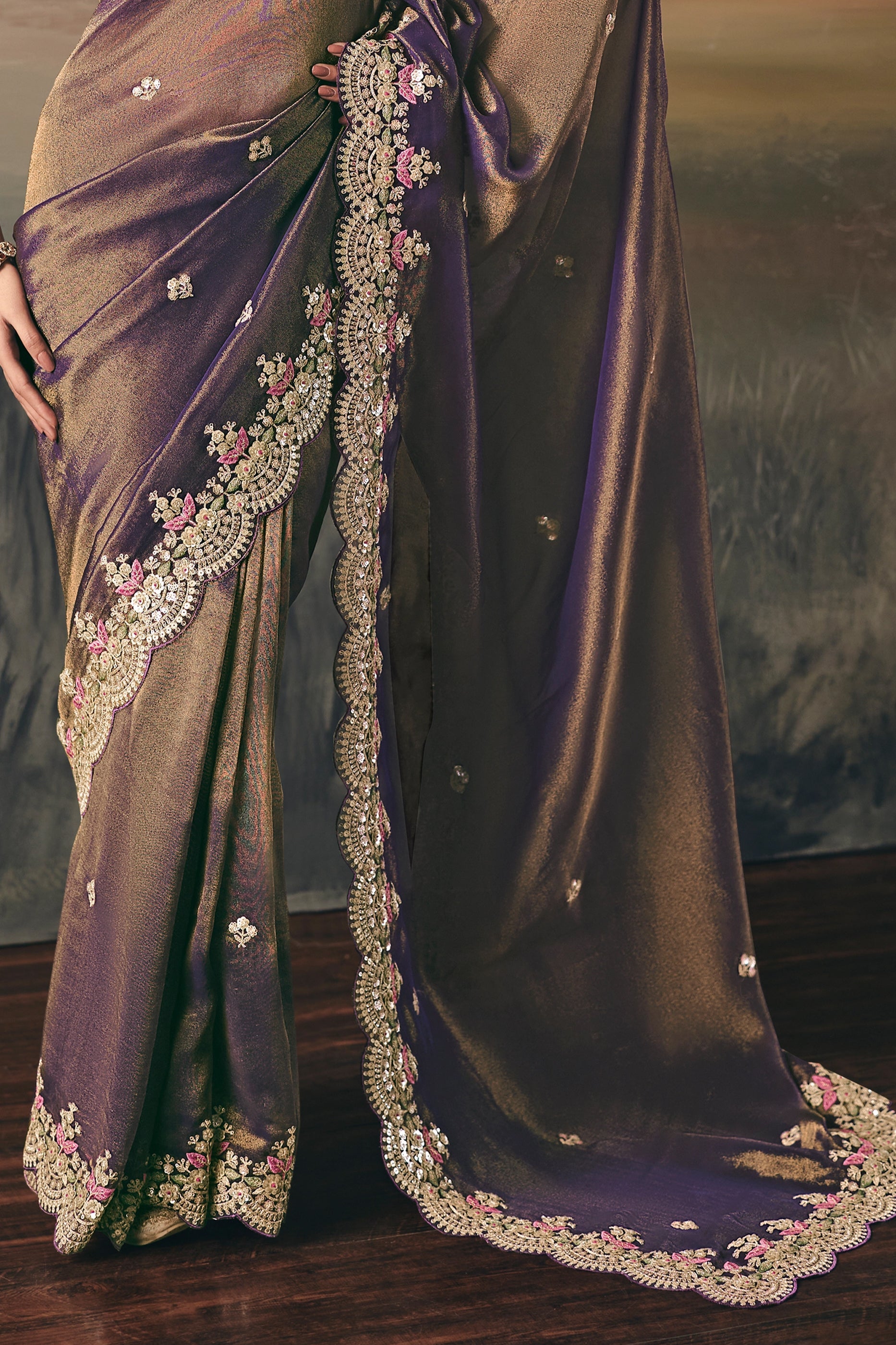Purple Embroidered Tissue Saree-SAR10829_4_SareeButa.com