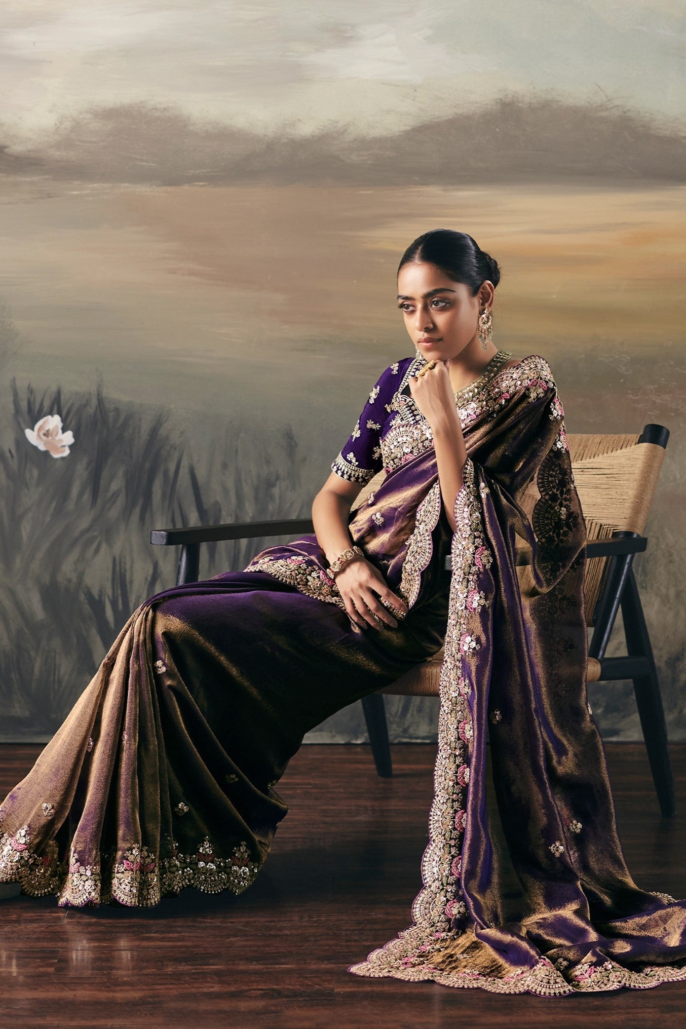 Purple Embroidered Tissue Saree-SAR10829_5_SareeButa.com