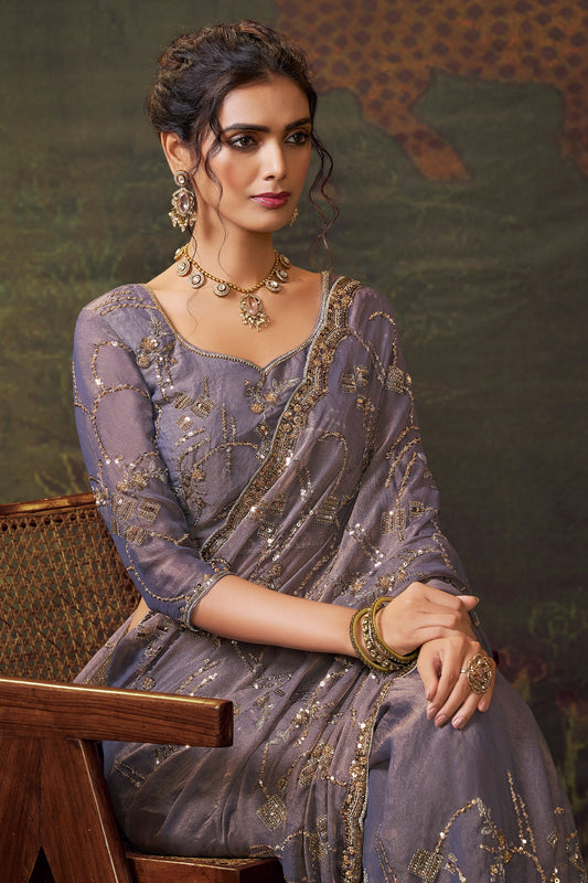 Purple Embroidered Tissue Saree-SAR11174_2_SareeButa.com