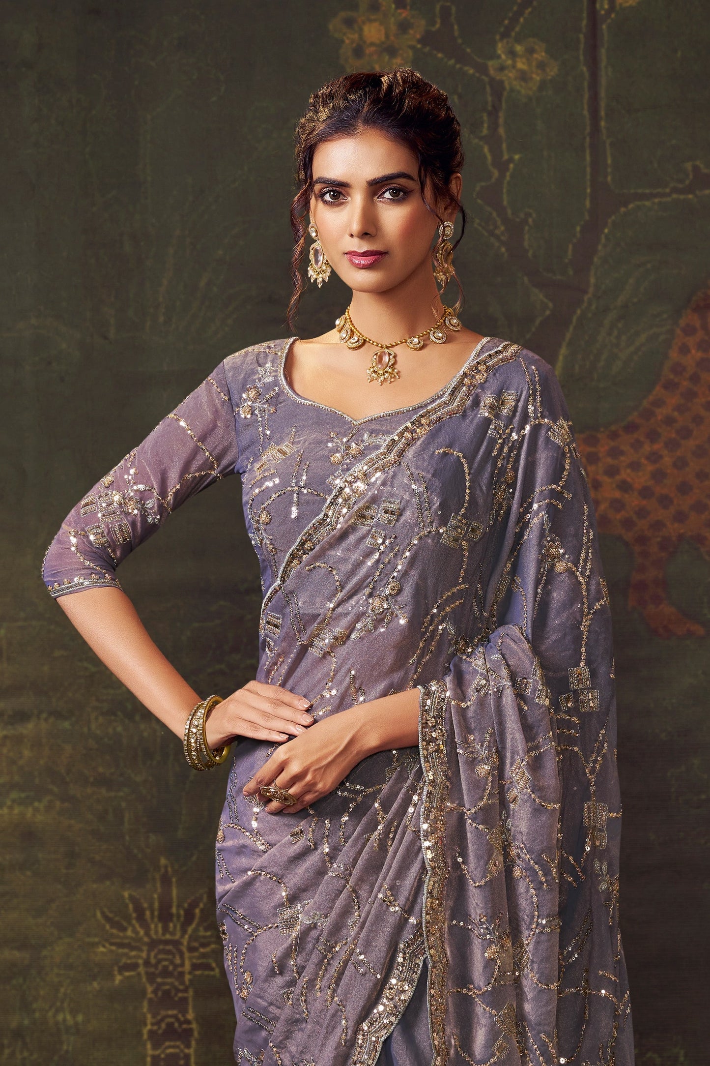 Purple Embroidered Tissue Saree-SAR11174_3_SareeButa.com