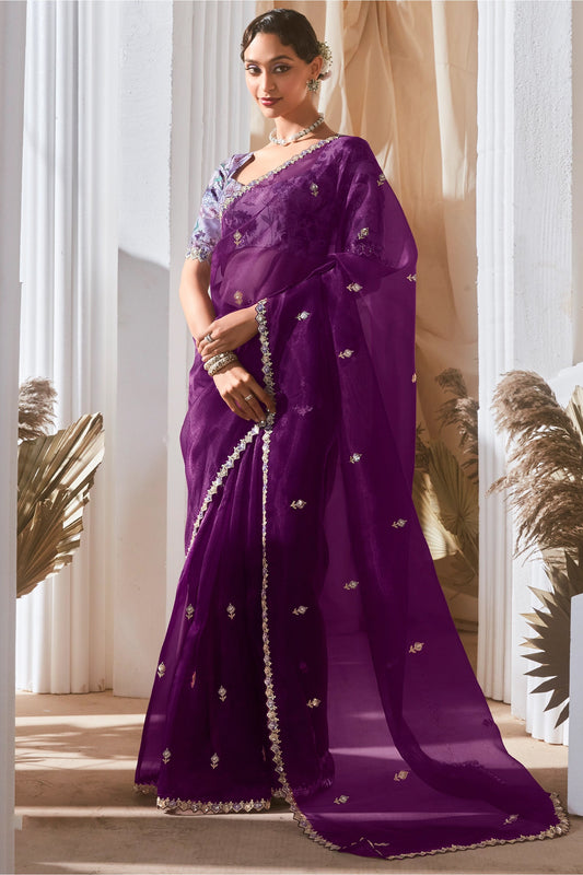 Purple Embroidered Tissue Silk Saree-SAR10221_1_SareeButa.com