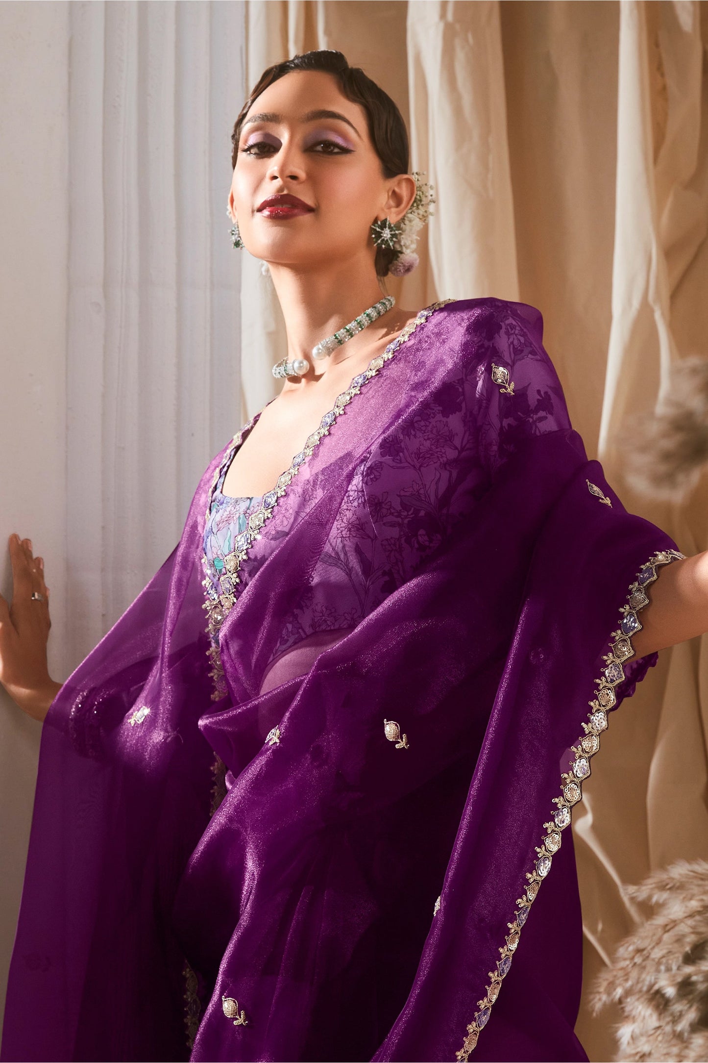 Purple Embroidered Tissue Silk Saree-SAR10221_2_SareeButa.com