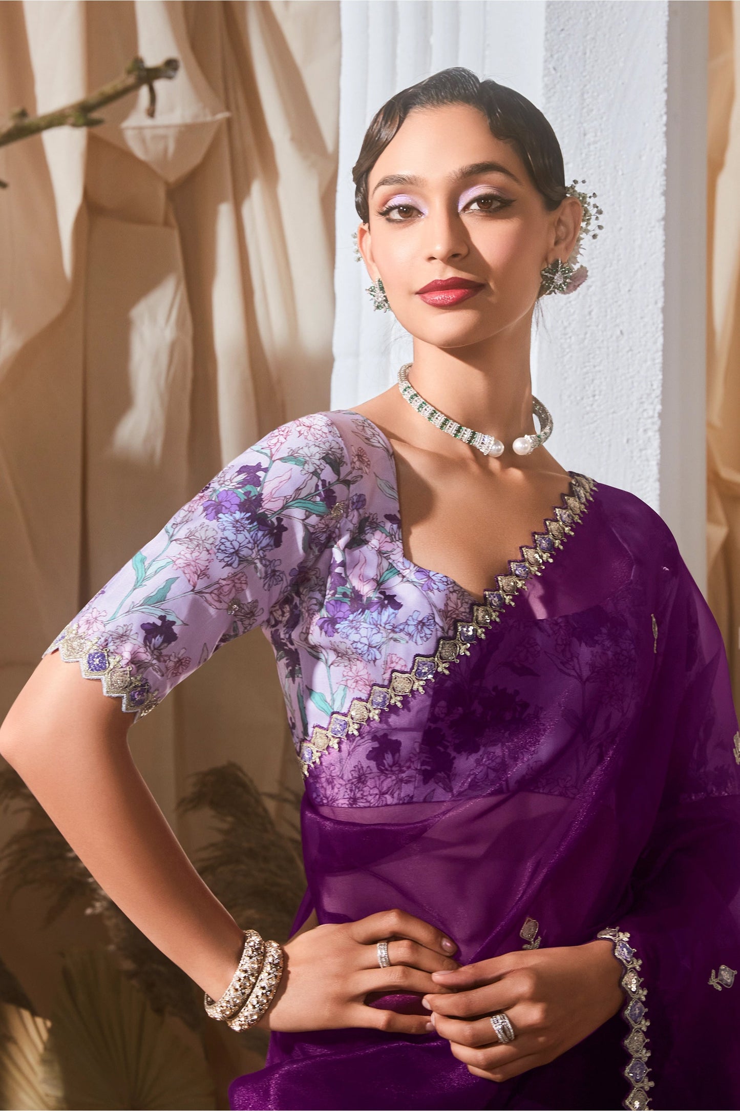 Purple Embroidered Tissue Silk Saree-SAR10221_3_SareeButa.com