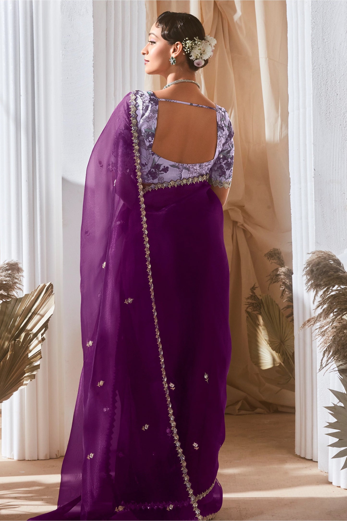 Purple Embroidered Tissue Silk Saree-SAR10221_4_SareeButa.com