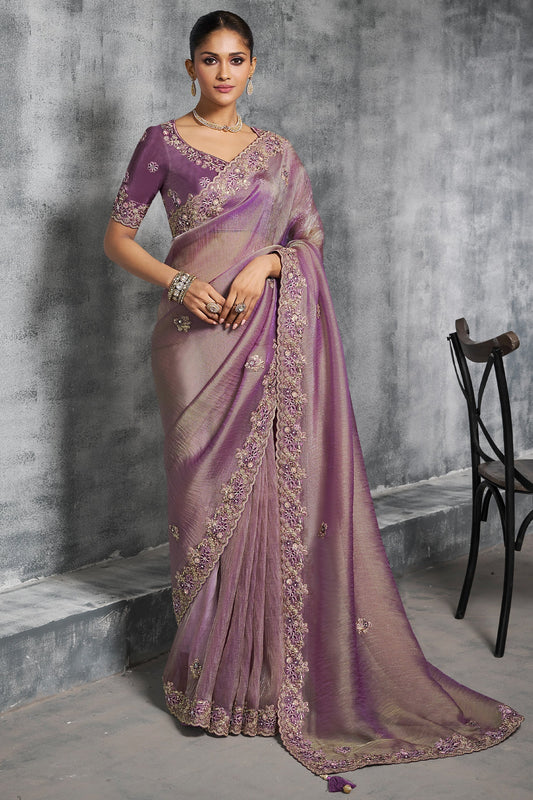 Purple Embroidered Tissue Silk Saree-SAR10452_1_SareeButa.com