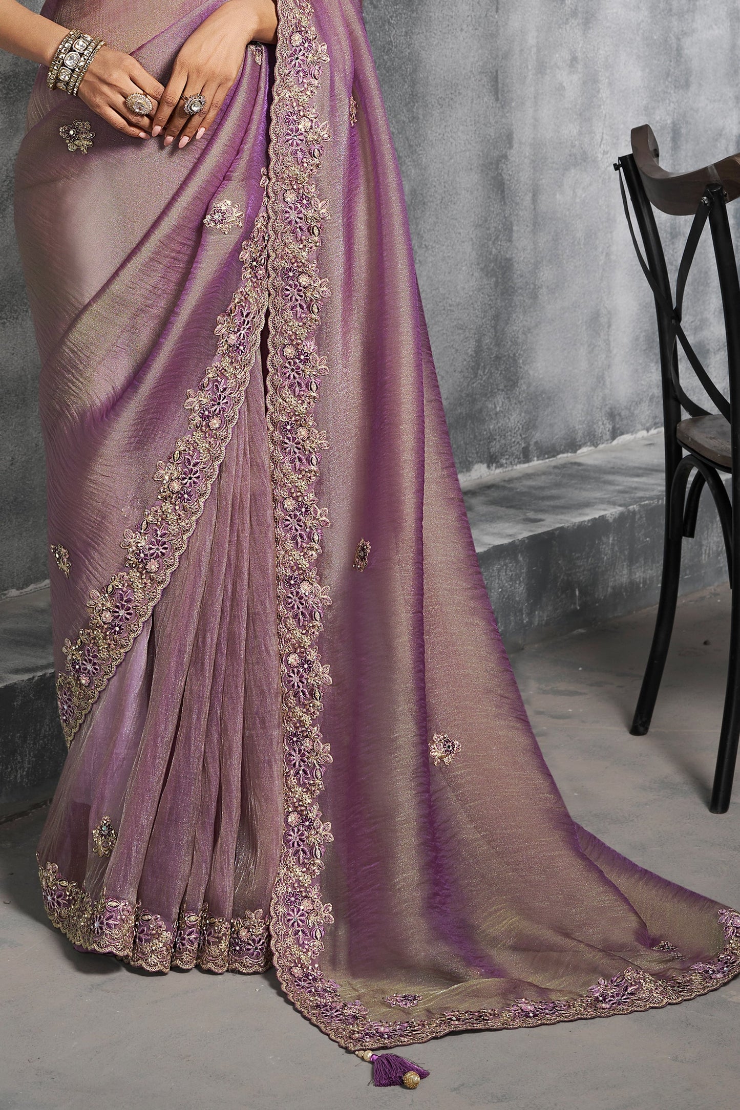 Purple Embroidered Tissue Silk Saree-SAR10452_5_SareeButa.com