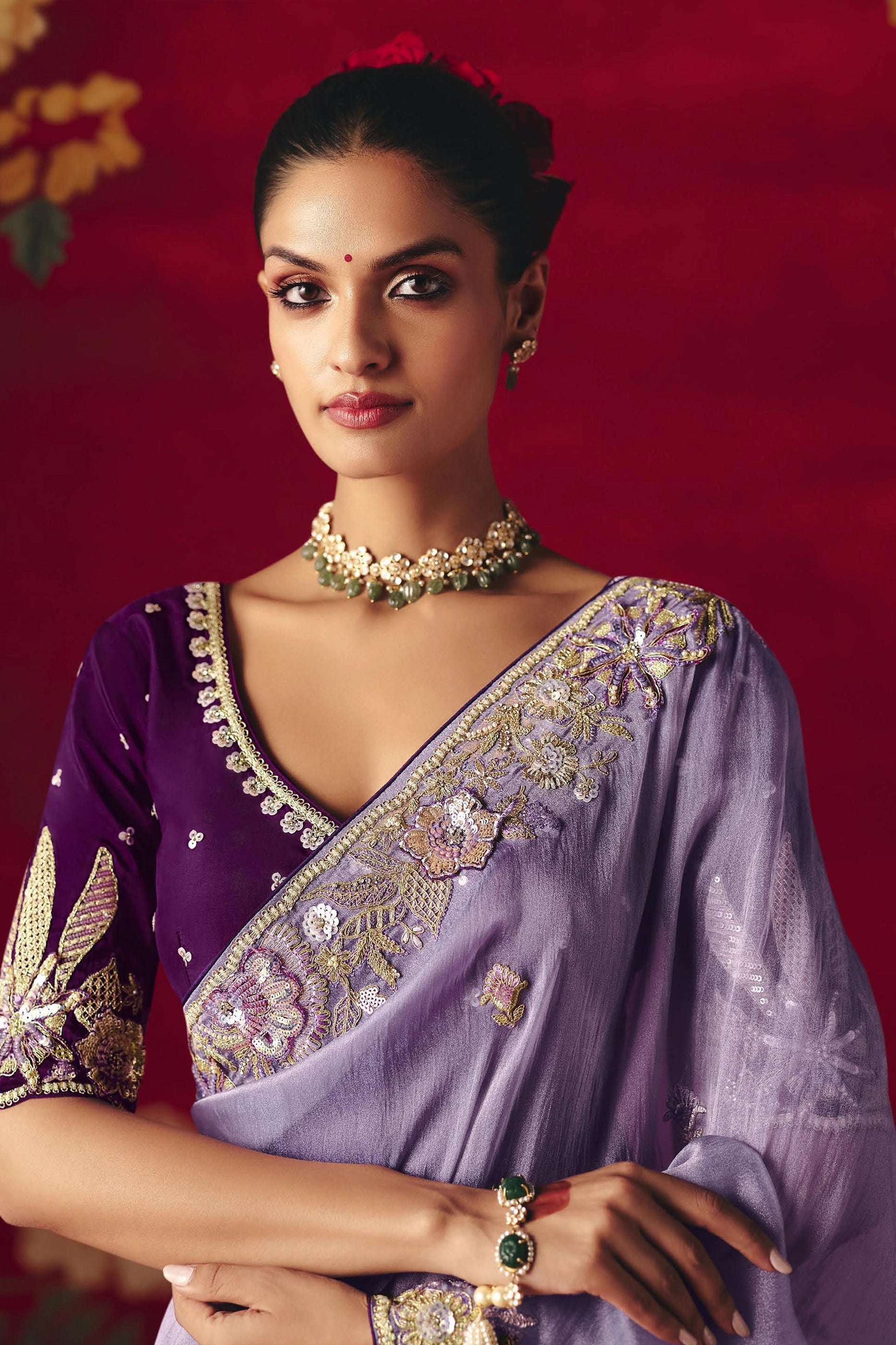 Purple Embroidered Tissue Silk Saree-SAR11456_3_SareeButa.com