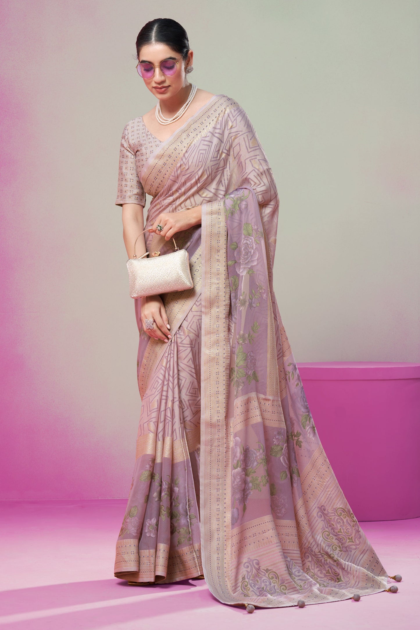 Purple Georgette Brasso Saree-ZB134174_1_SareeButa.com