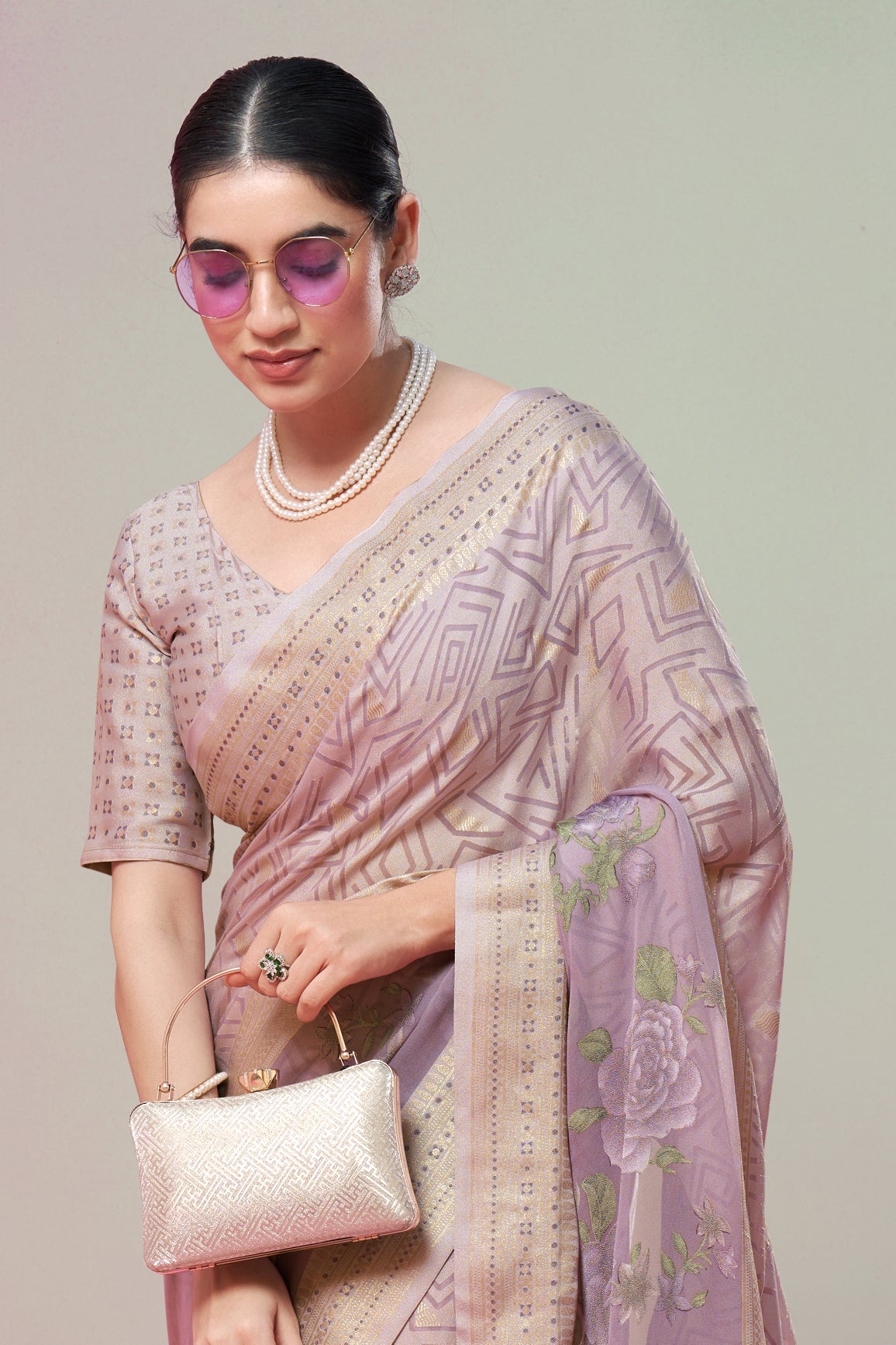 Purple Georgette Brasso Saree-ZB134174_2_SareeButa.com