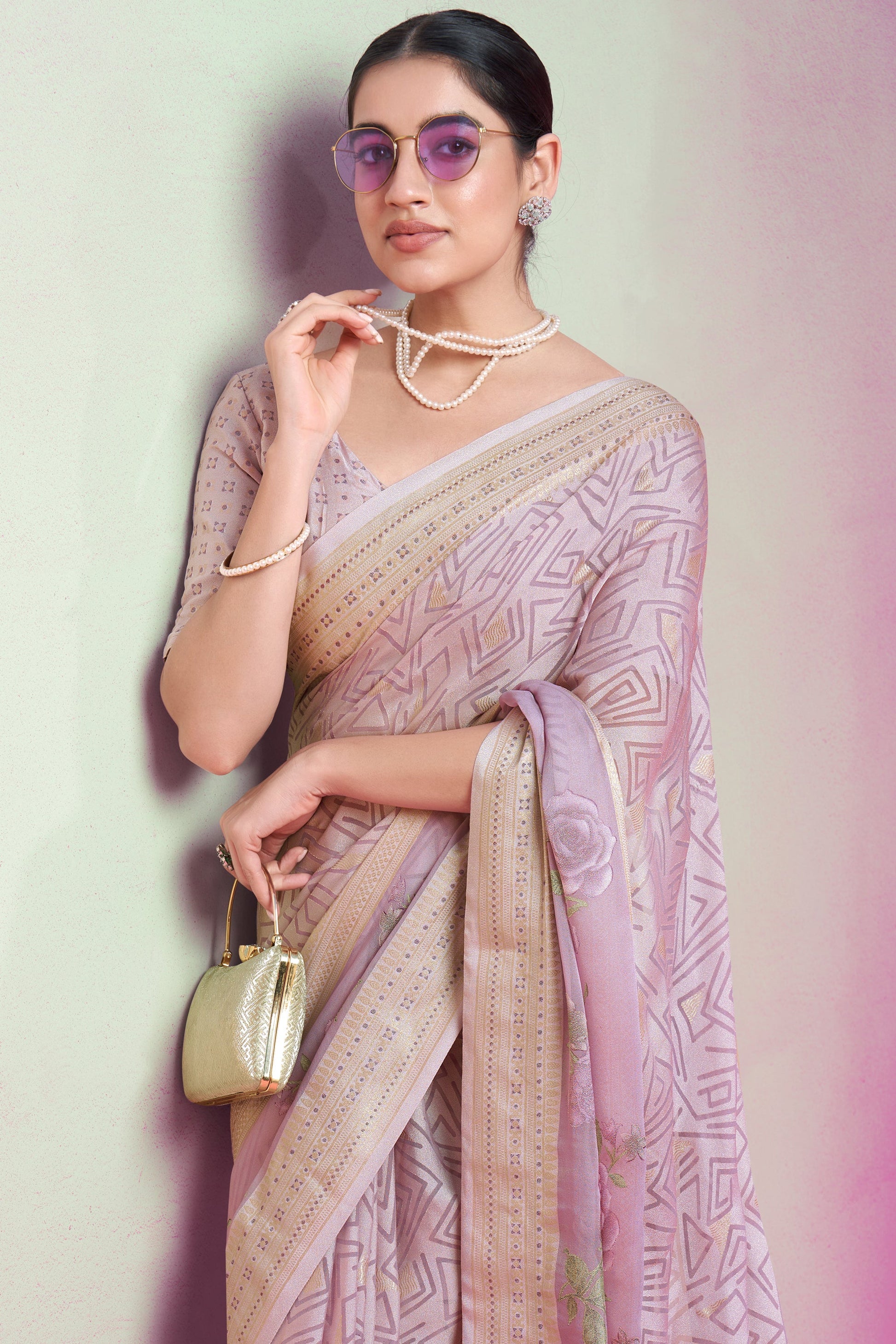 Purple Georgette Brasso Saree-ZB134174_3_SareeButa.com