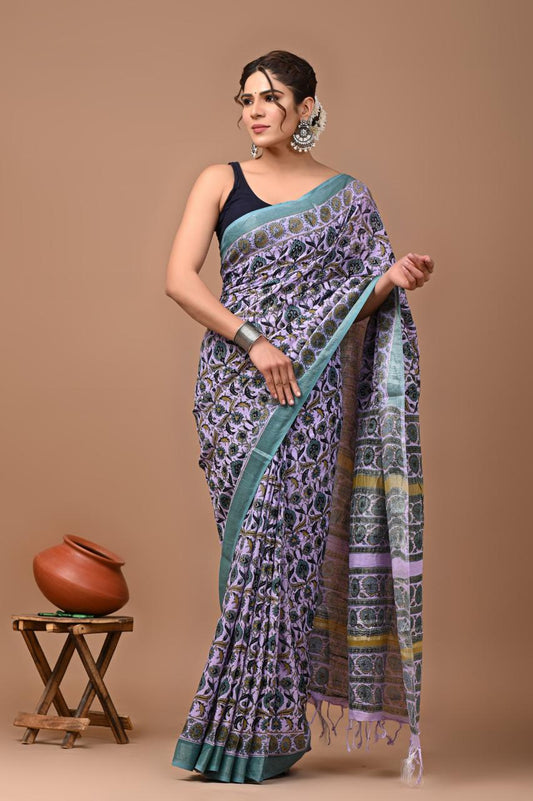 purple-handblock-print-cotton-linen-saree-zb132552_1_SareeButa.com