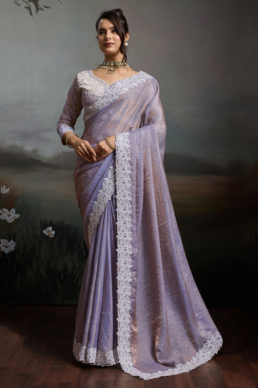 Purple Metallic Satin Velvet Saree-SAR12920_1_SareeButa.com