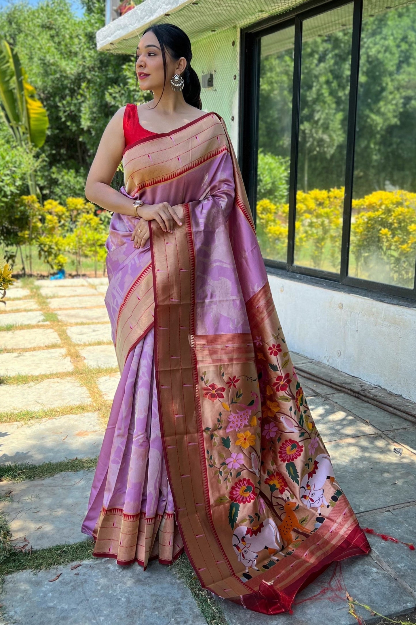 Purple Paithani Silk Saree-ZB131537_1