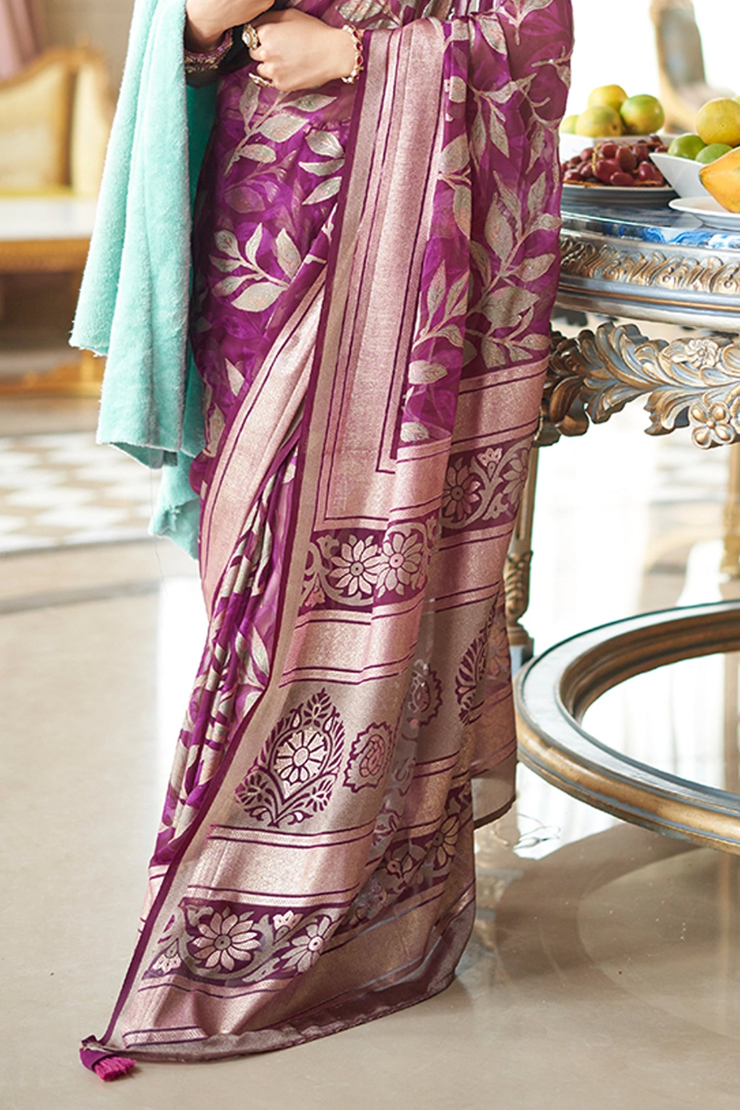 Purple Printed Georgette Saree-SAR11283_4_SareeButa.com