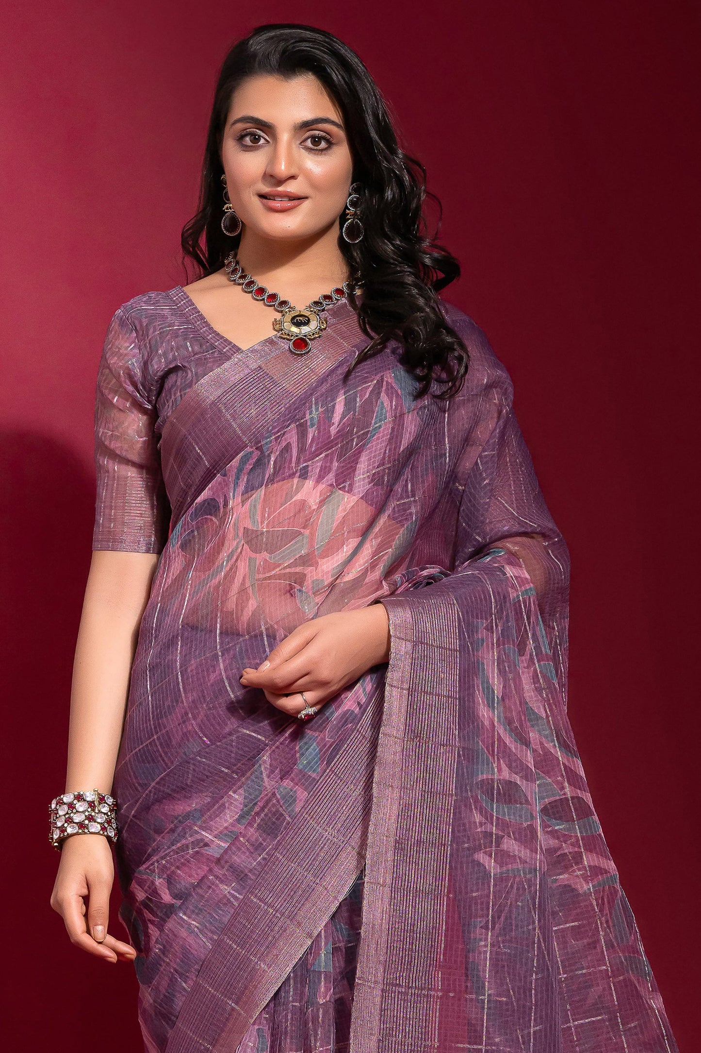 purple-printed-linen-silk-saree-zb132502_3_SareeButa.com