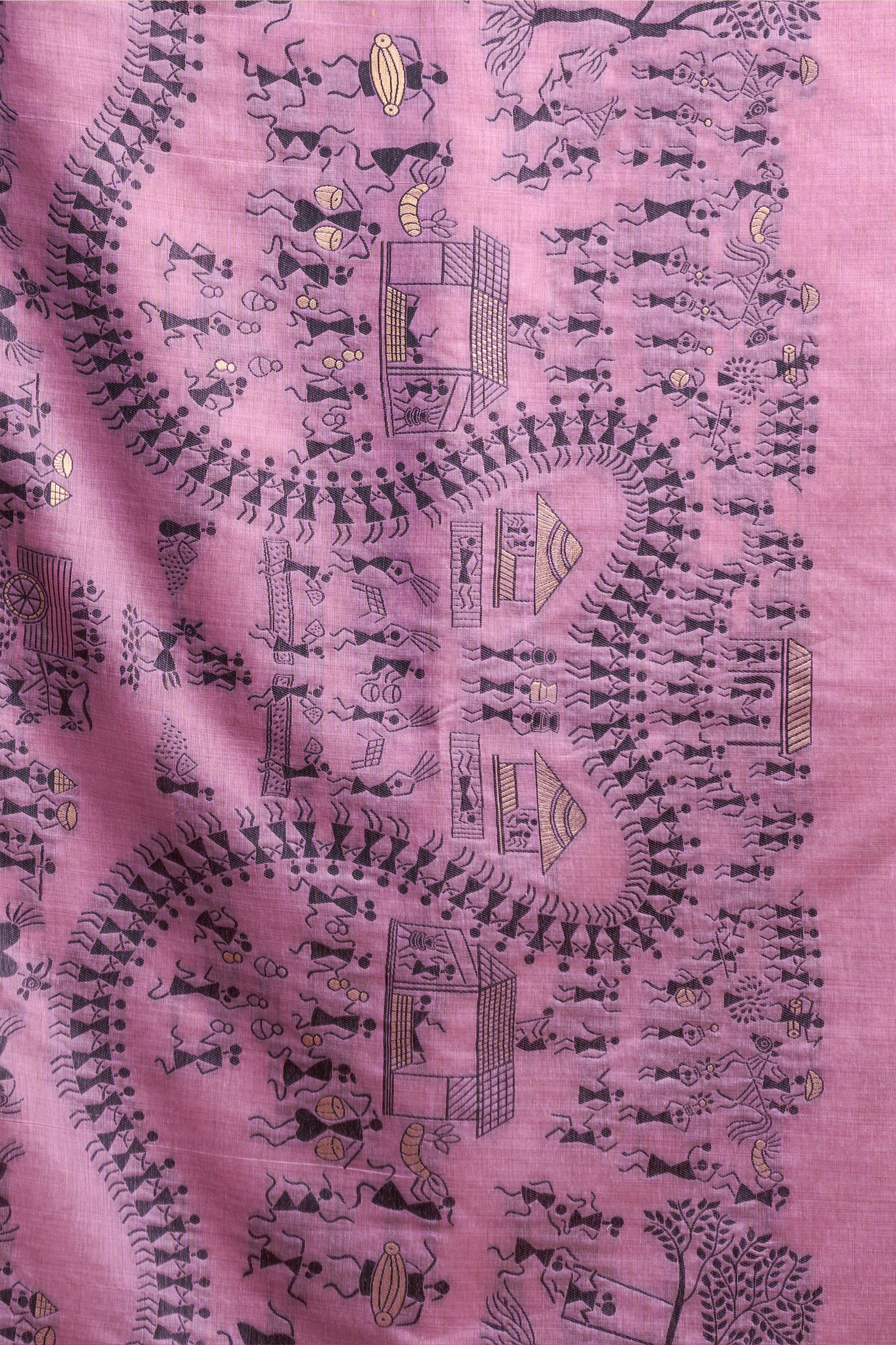 Purple Printed Modal Cotton Saree-SAR12643_4_SareeButa.com